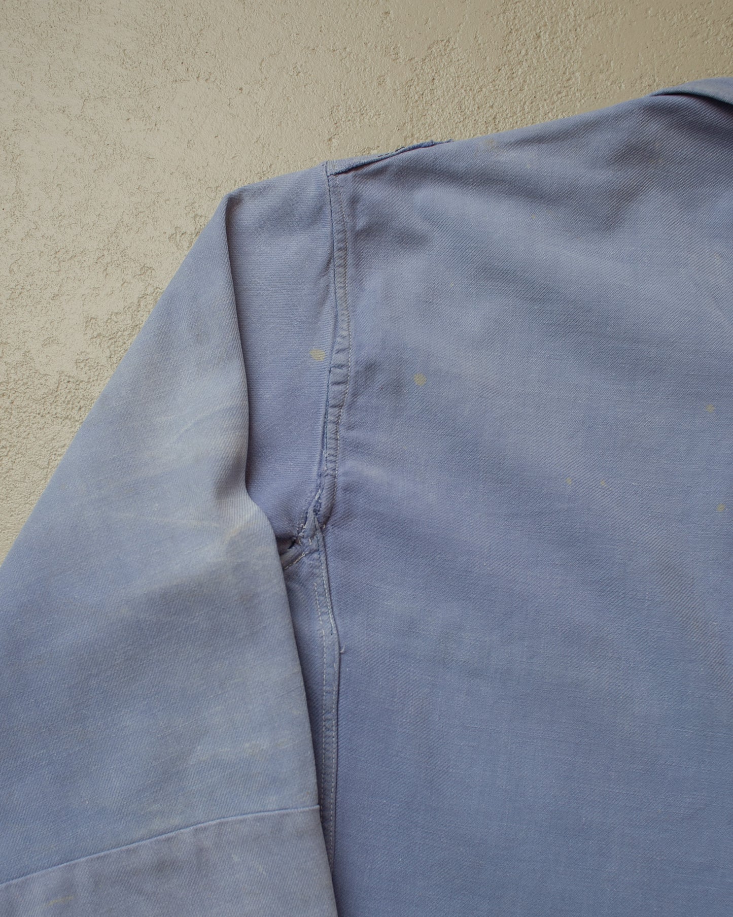1950s Faded French Workwear Jacket blue - XL