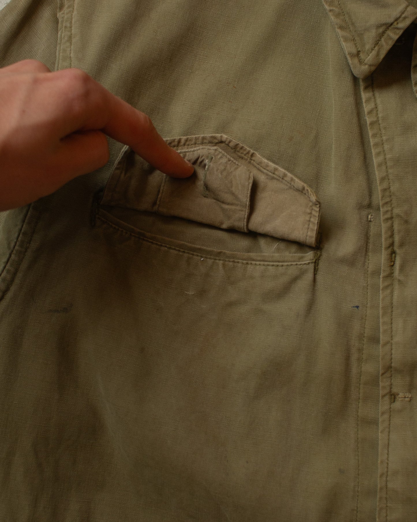 1950s French Army M47 Field Jacket beige - M/L