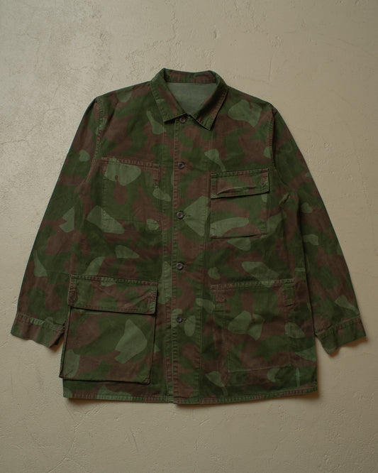 1970s overdyed Finnish M62 Reversible Camo Jacket - XL