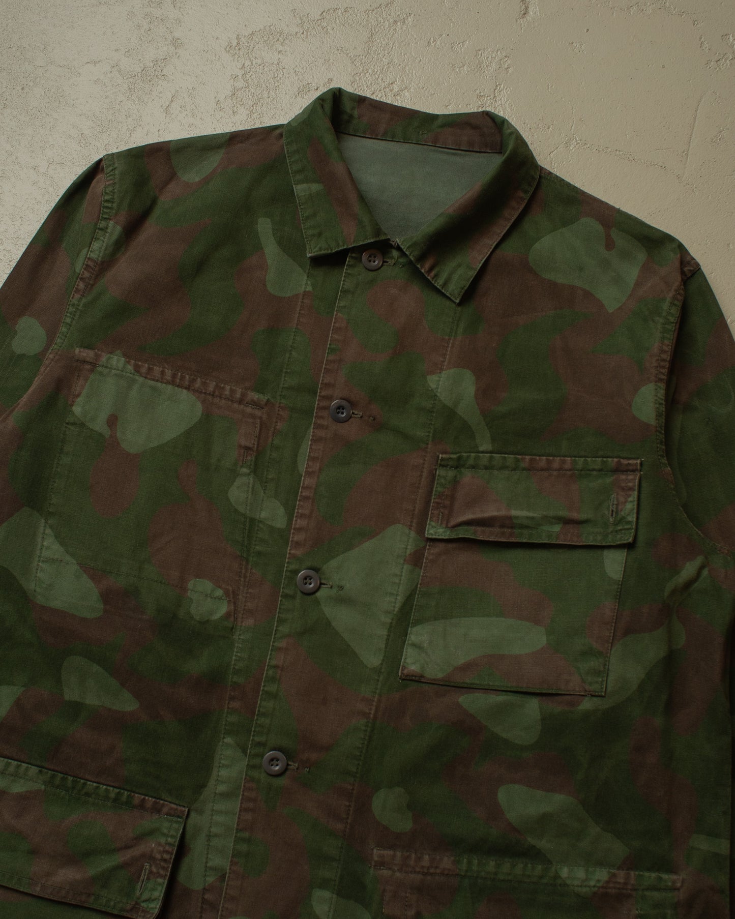 1970s overdyed Finnish M62 Reversible Camo Jacket - XL