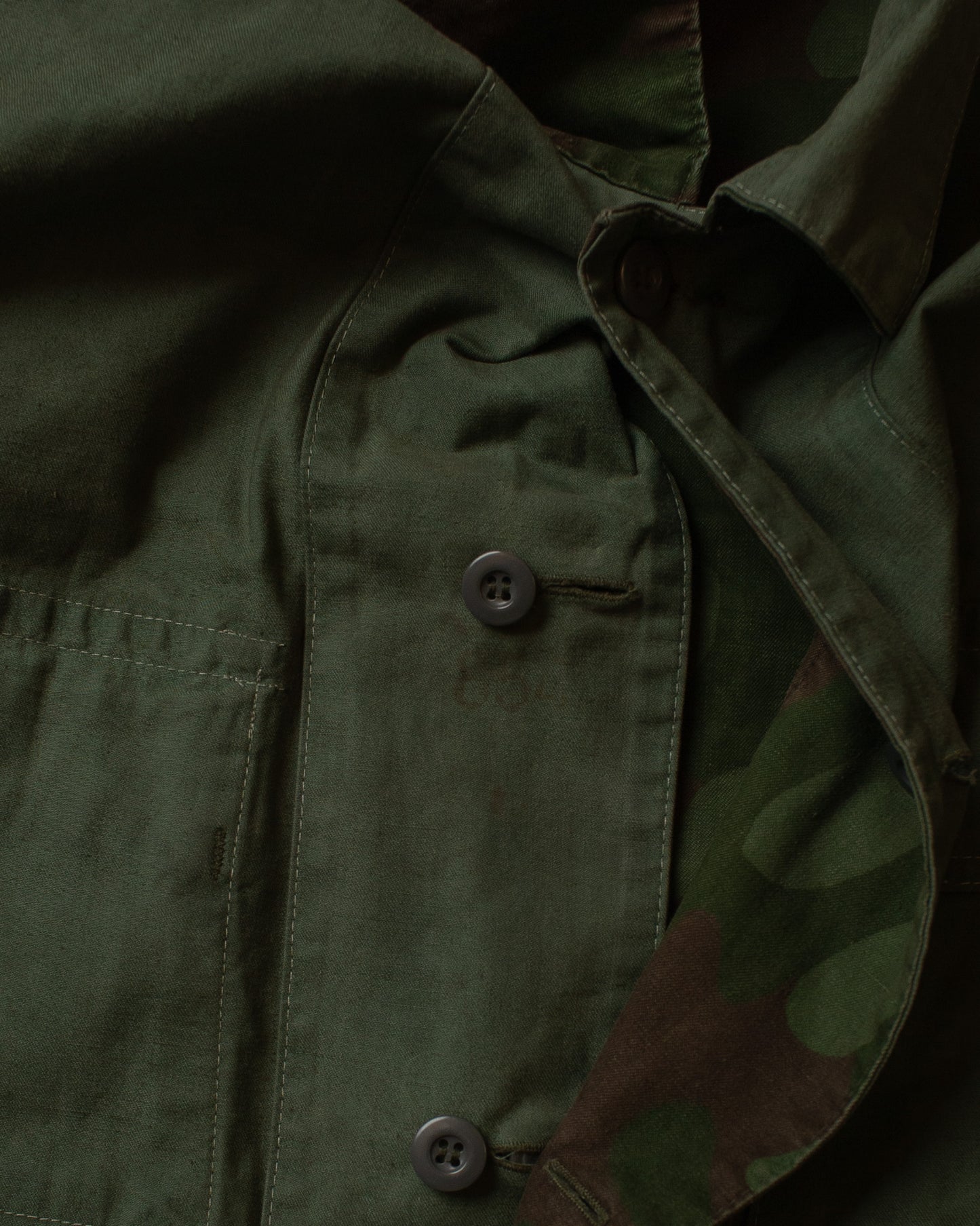 1970s overdyed Finnish M62 Reversible Camo Jacket - XL