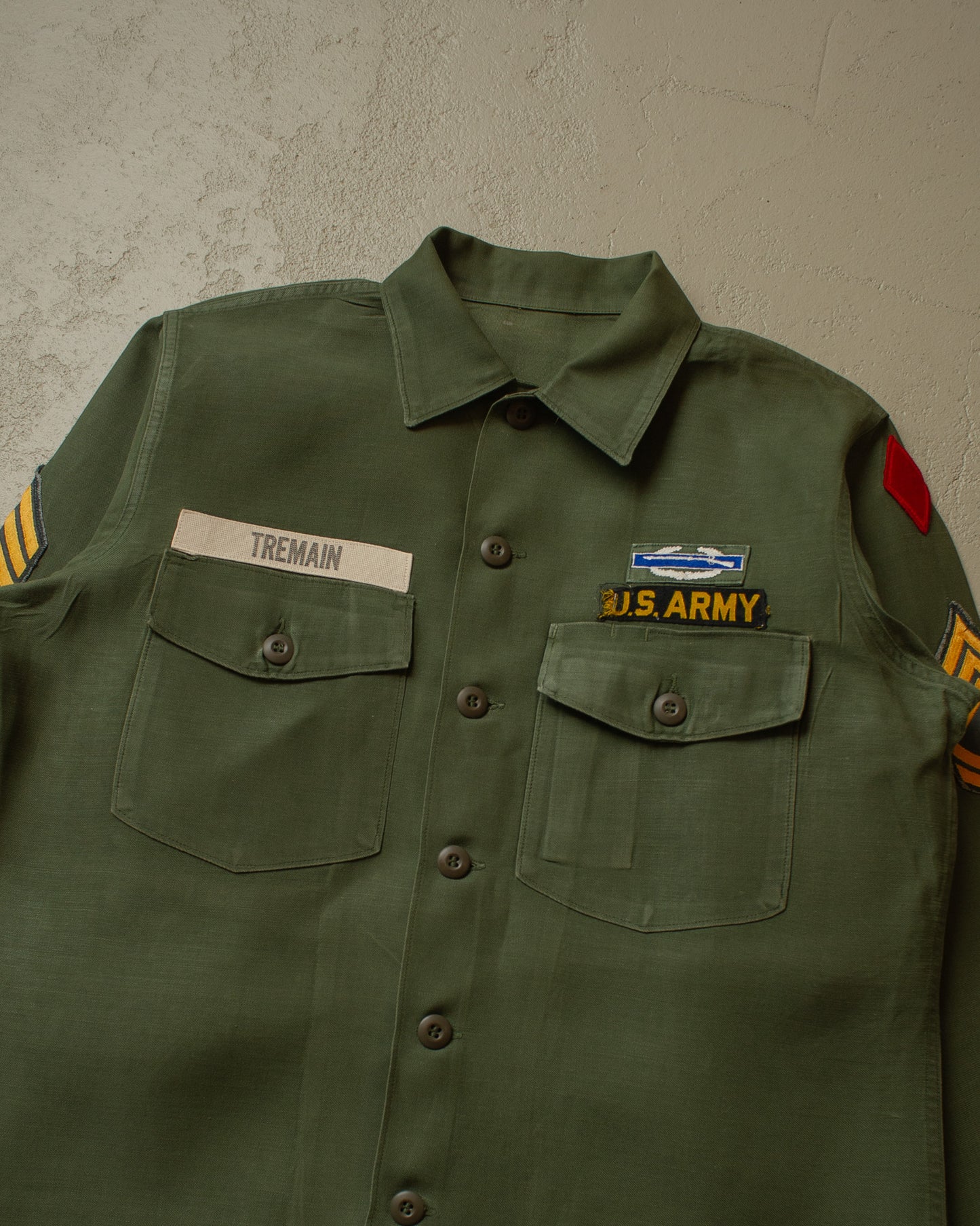 1960s/70s US Army OG-107 Shirt green - XL