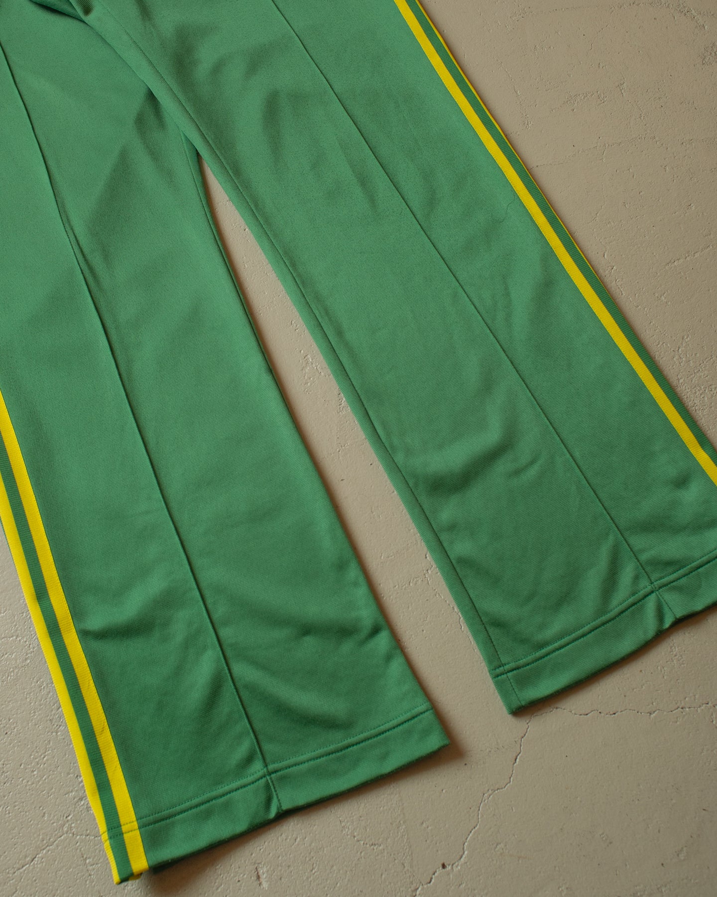 2000s Adidas Two Tone Trackpants green/yellow - L/XL