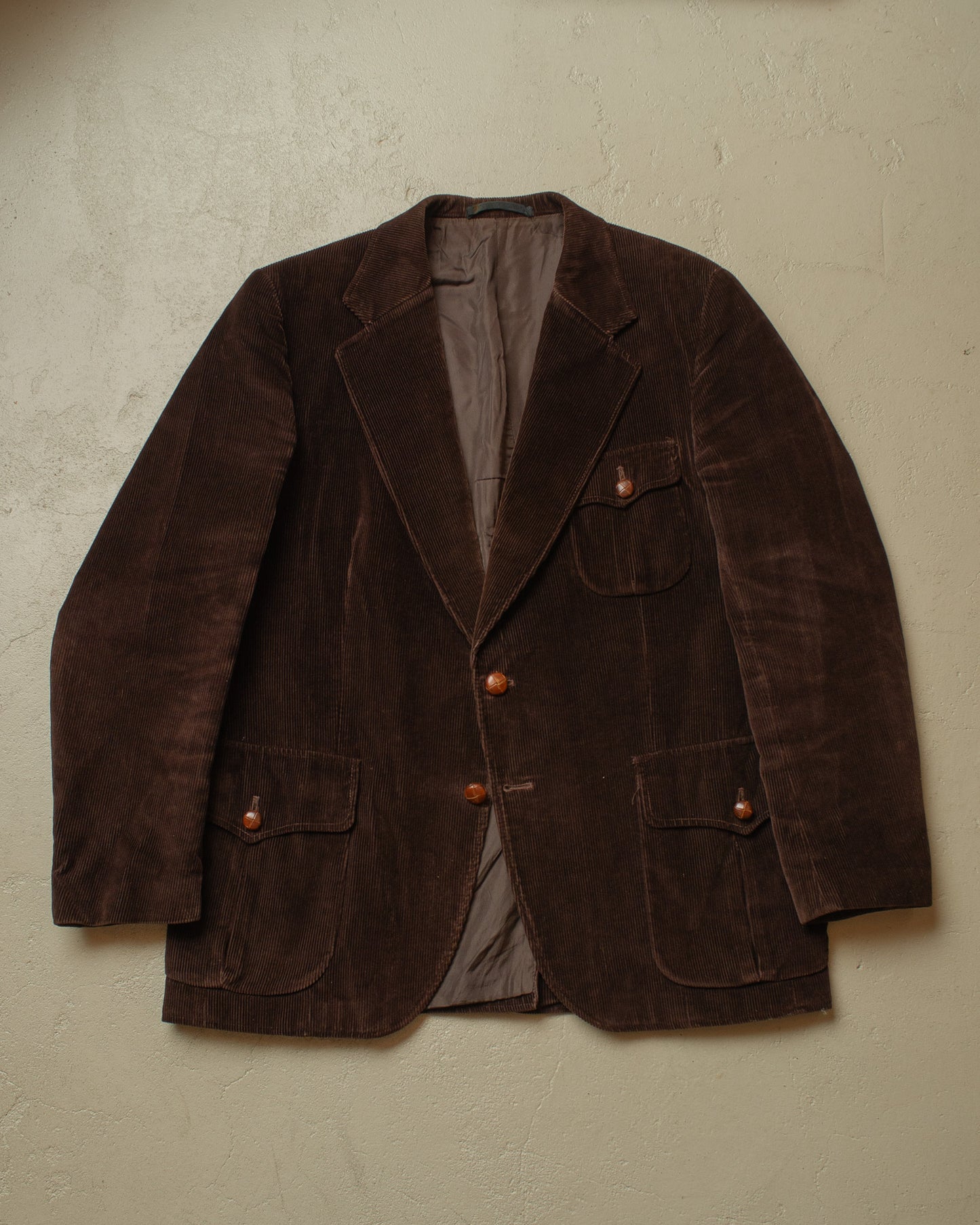 1960s/70s German Corduroy Sports Jacket brown - L/XL