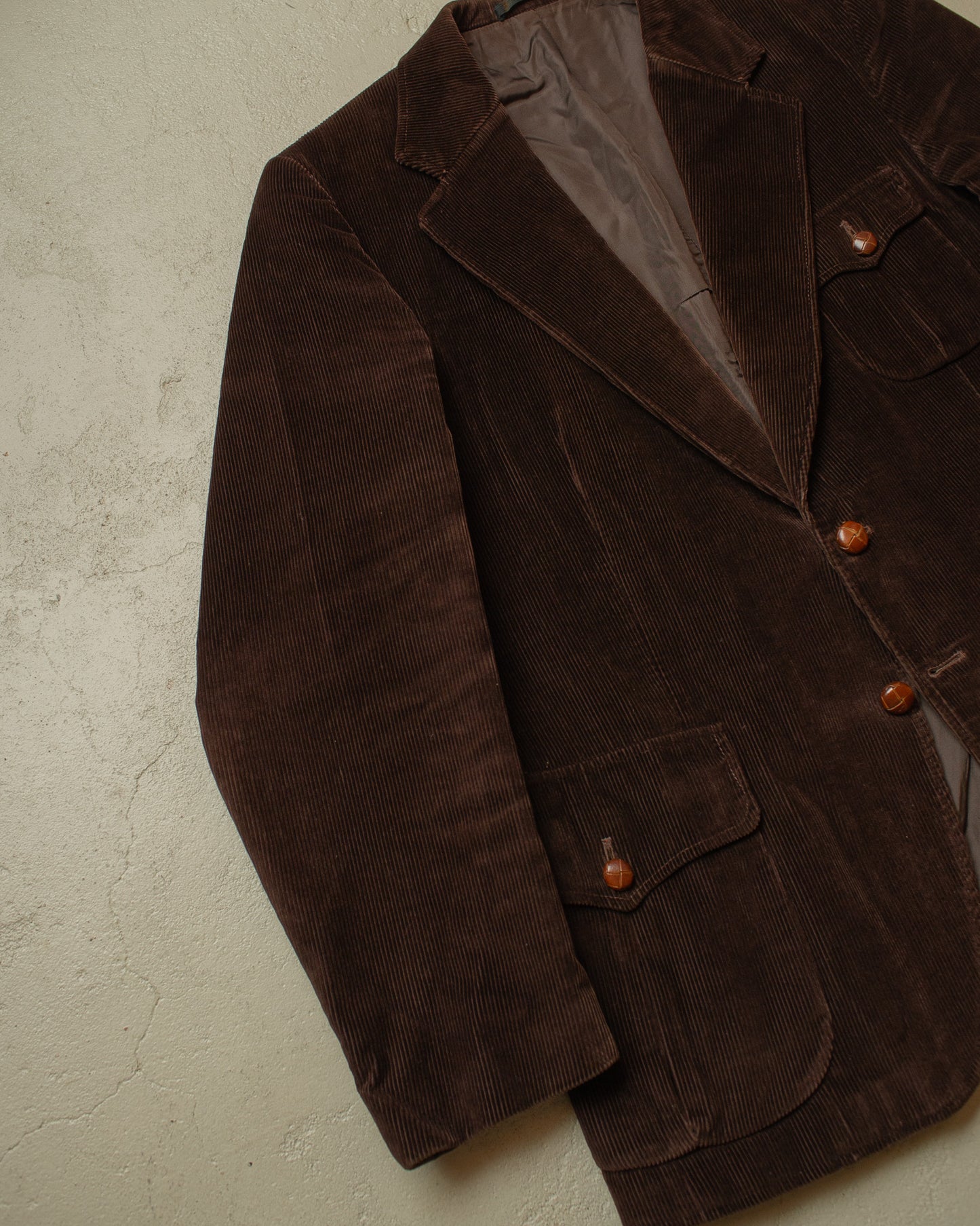 1960s/70s German Corduroy Sports Jacket brown - L/XL
