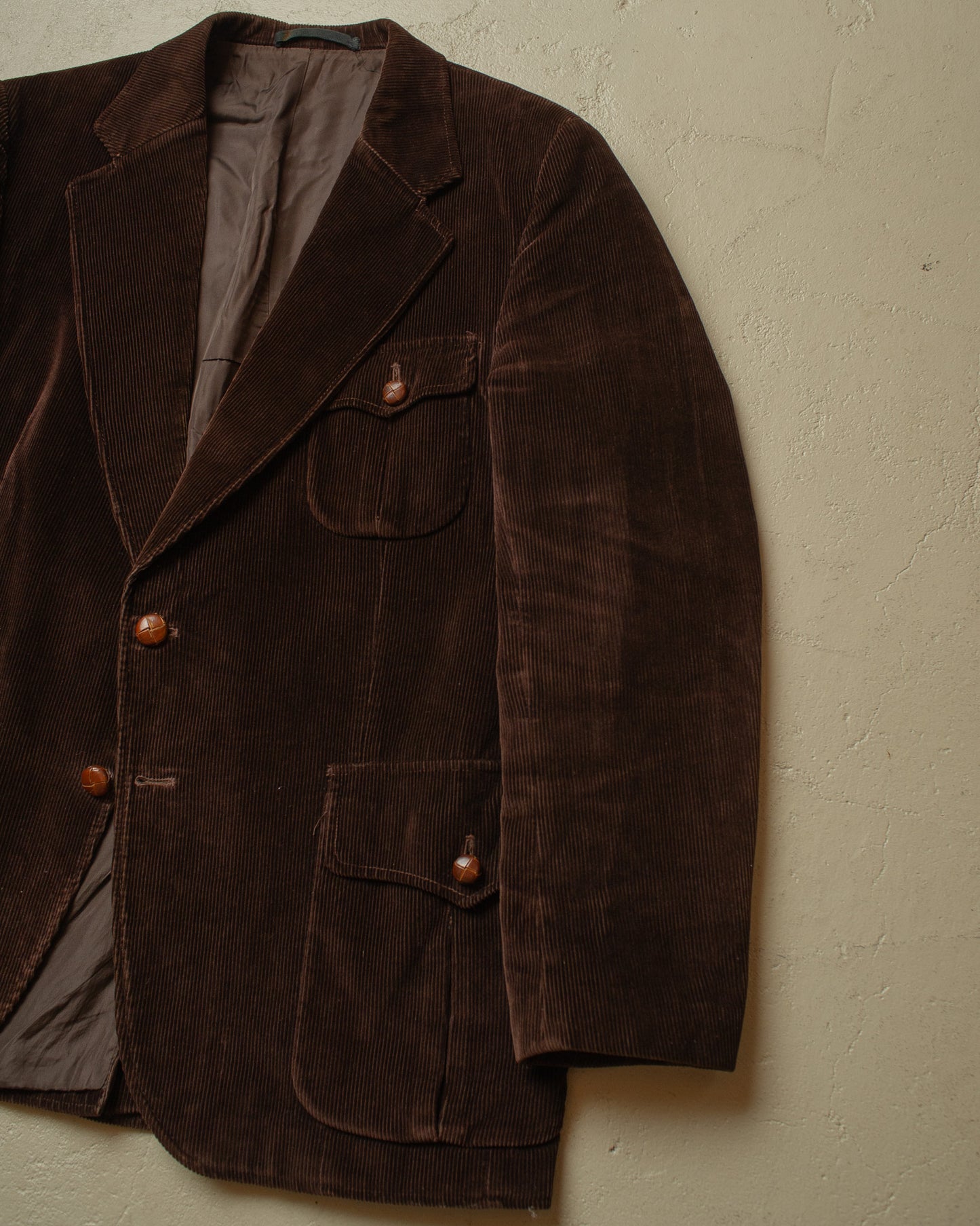 1960s/70s German Corduroy Sports Jacket brown - L/XL
