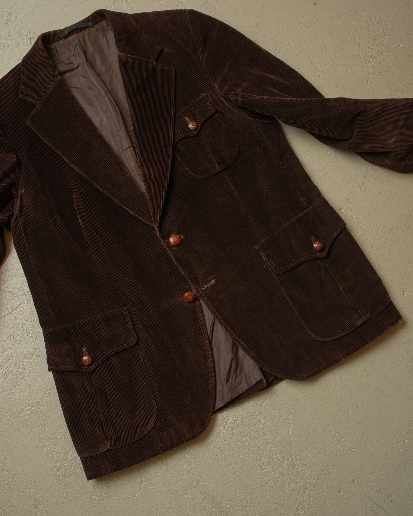1960s/70s German Corduroy Sports Jacket brown - L/XL