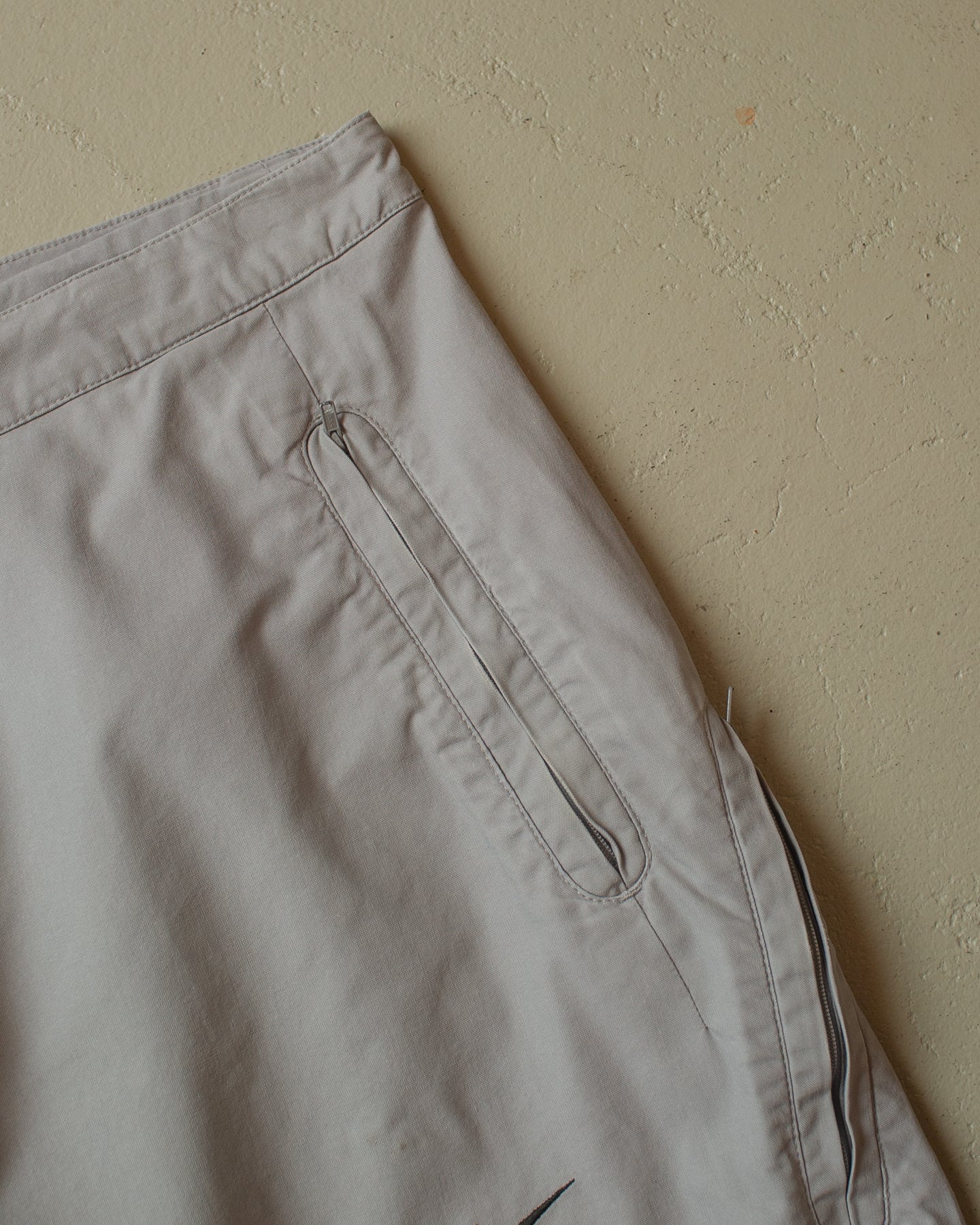2000s Nike Swoosh 7/8 Pants grey - XL