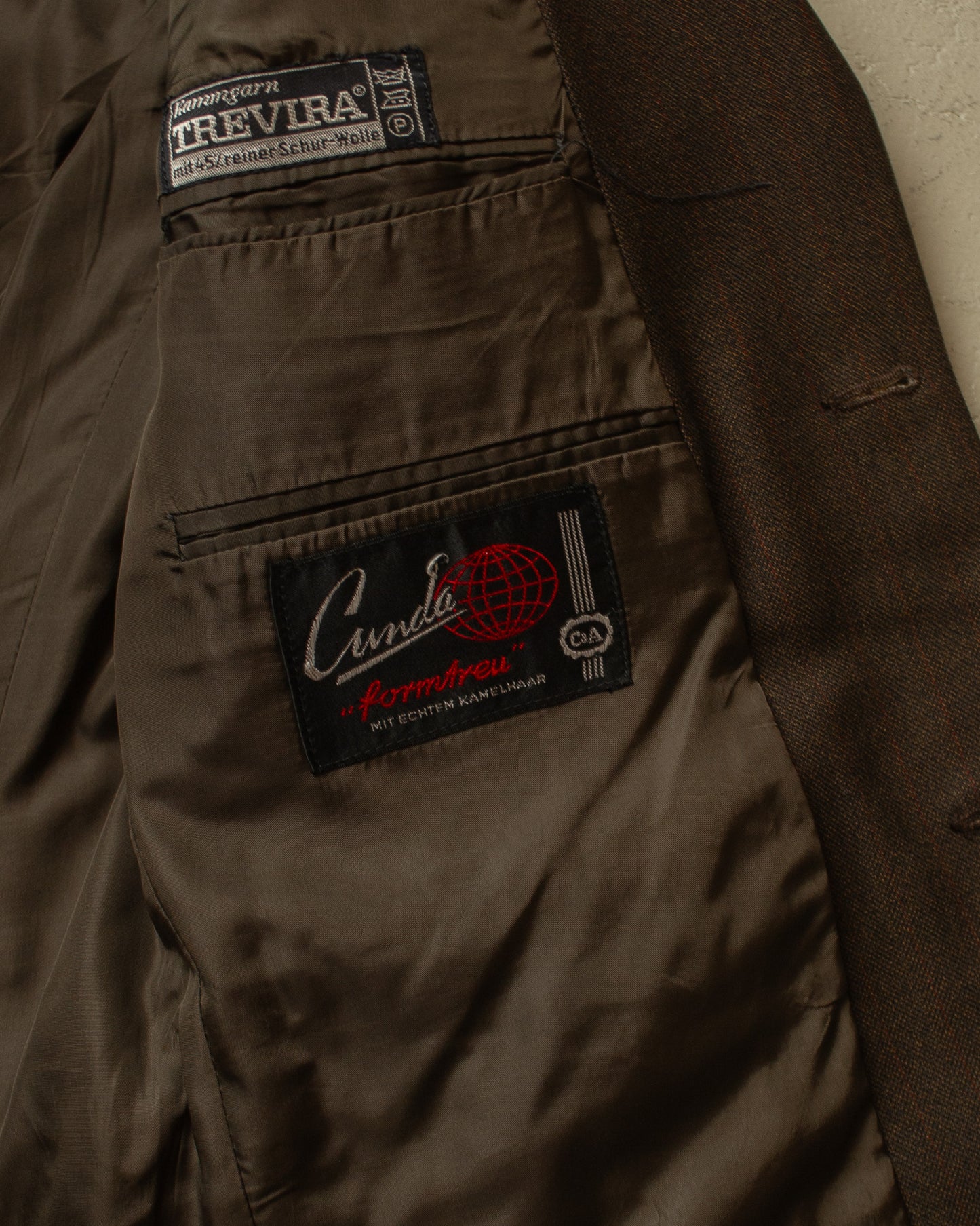 1960s CundA Three Piece Suit brown - M