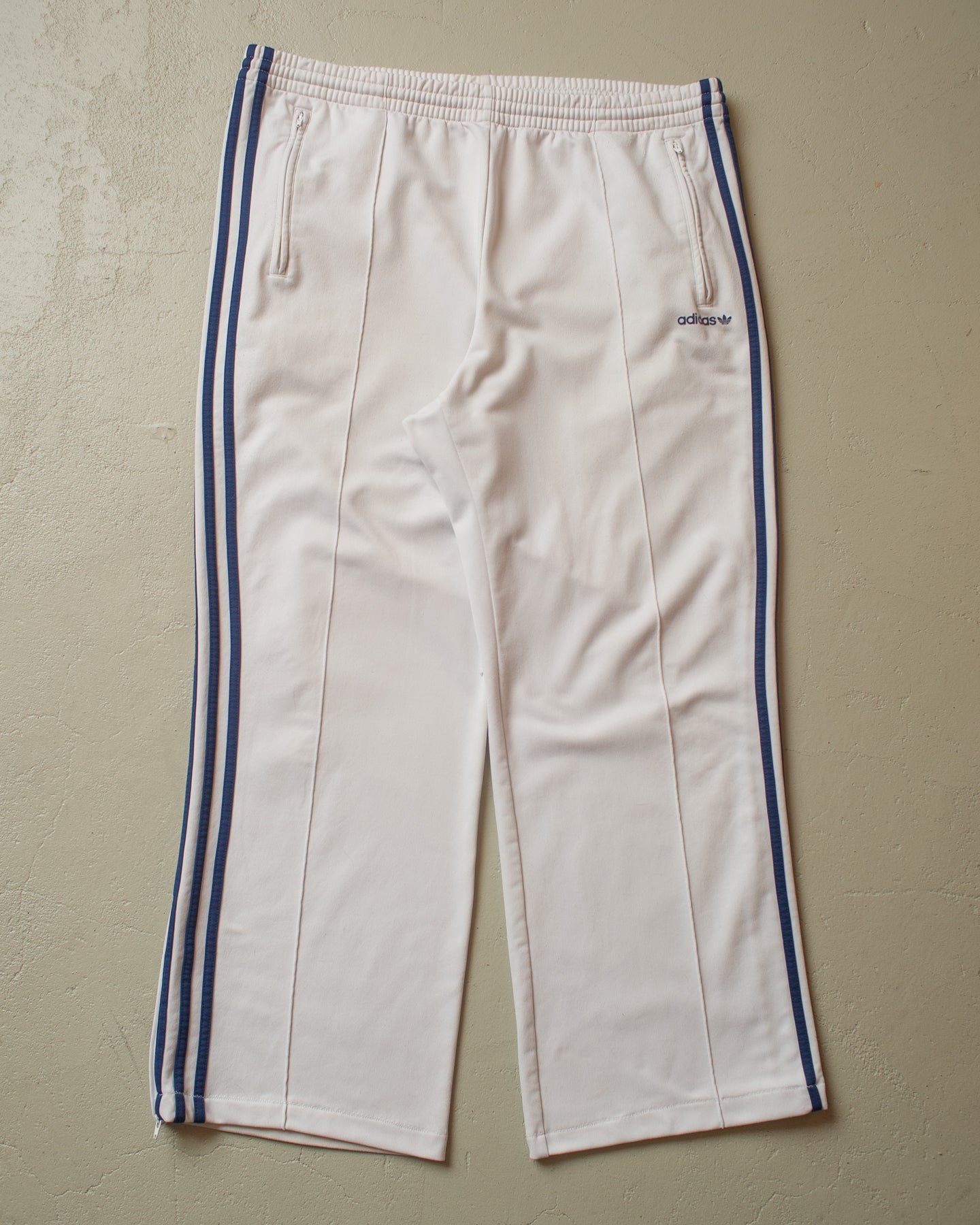 2000s Adidas Trackpants white - M/L