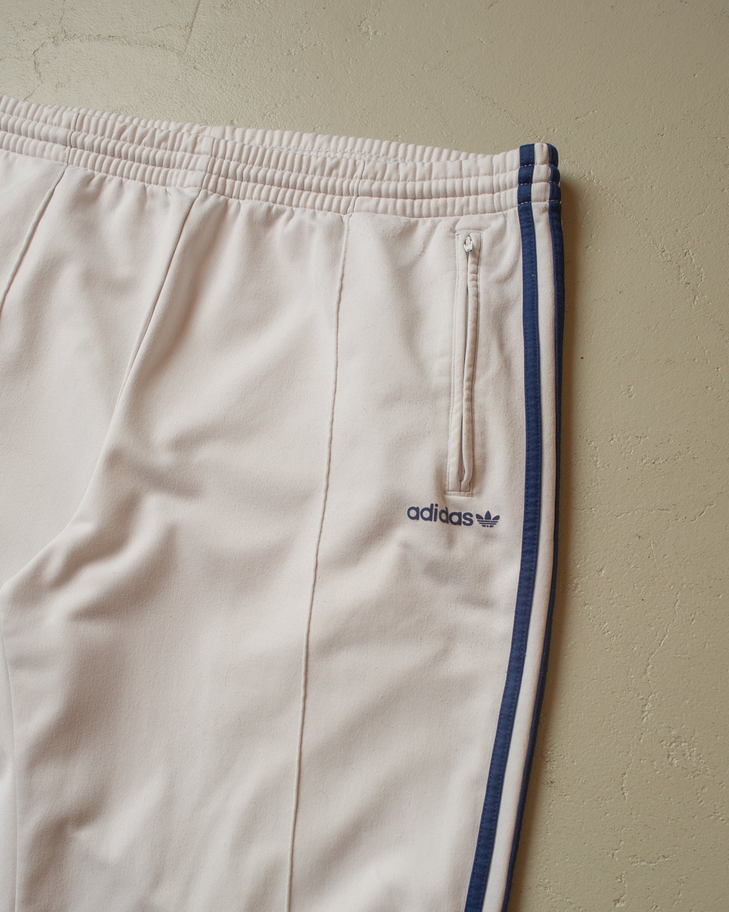 2000s Adidas Trackpants white - M/L