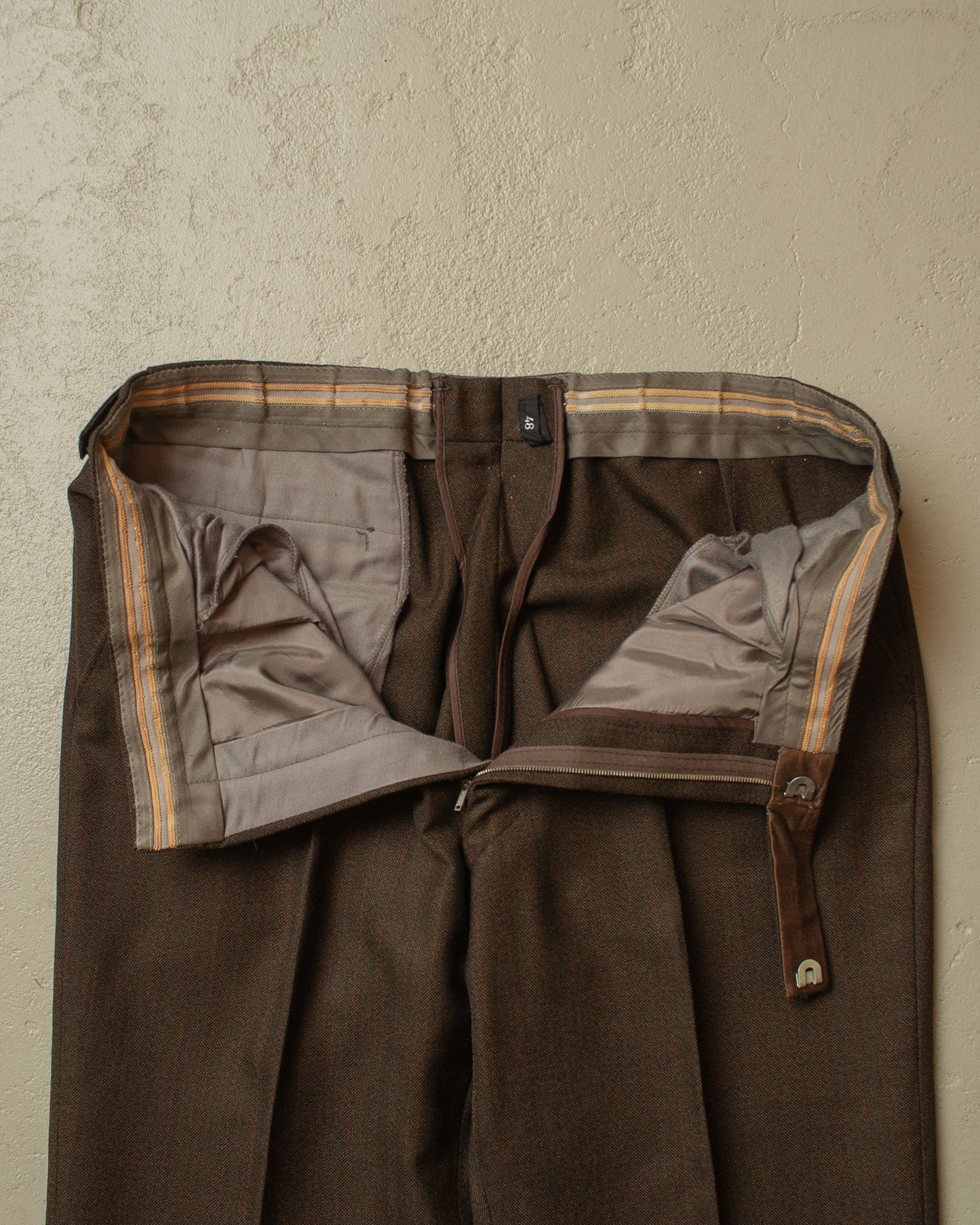 1960s CundA Three Piece Suit brown - M