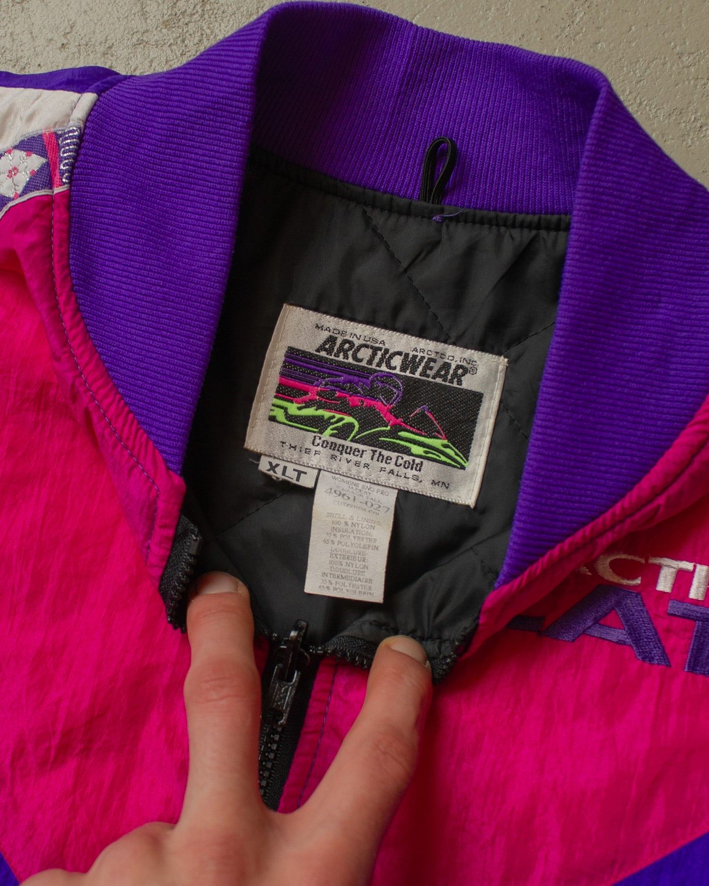 1980s Arctic Cat Liner Jacket purple - XL