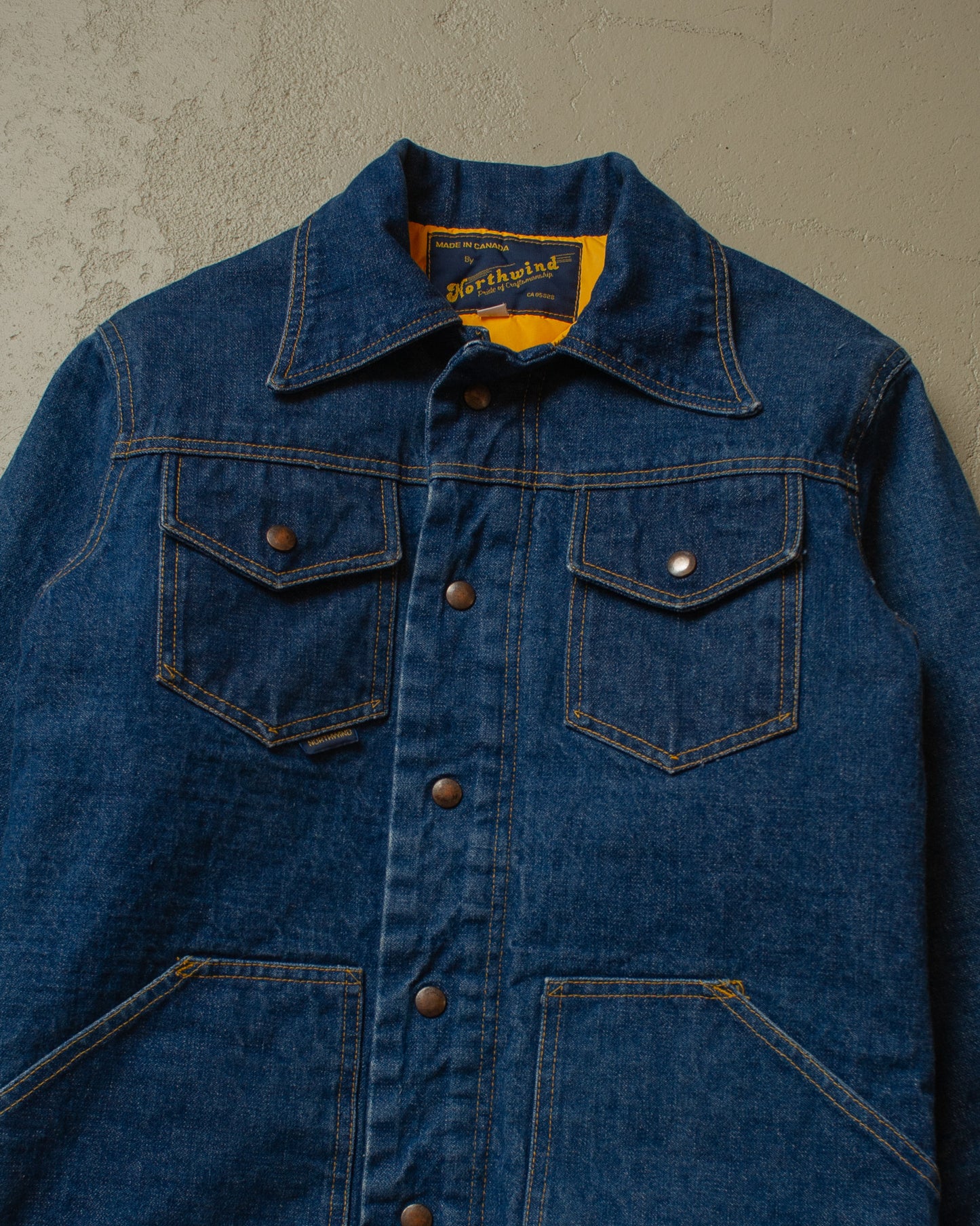 1970s/80s Northwind lined Denim Jacket blue - S/M