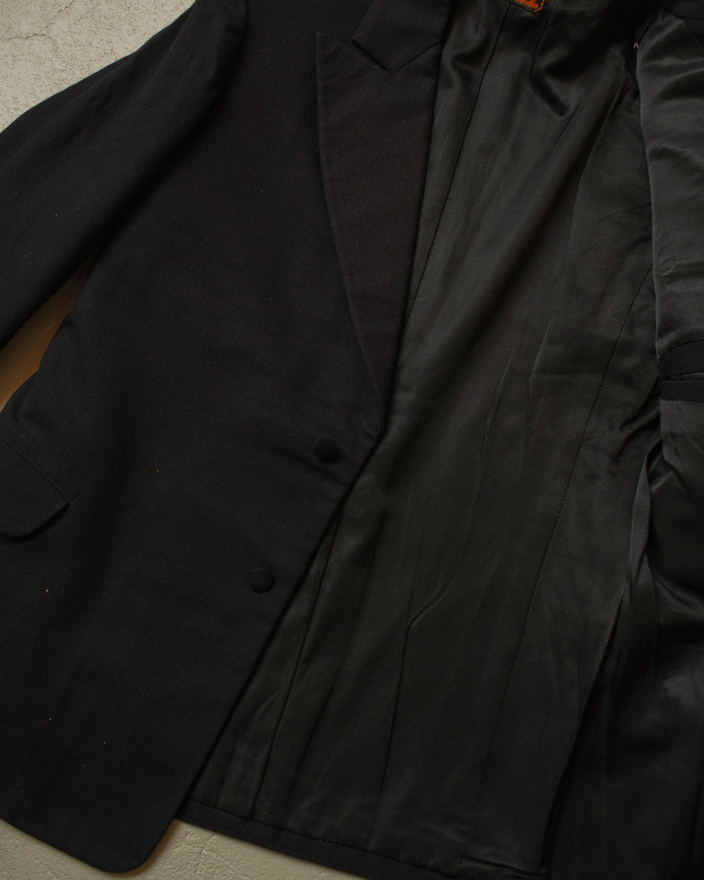 1920s/30s German Three Piece Wool Suit black - S/M