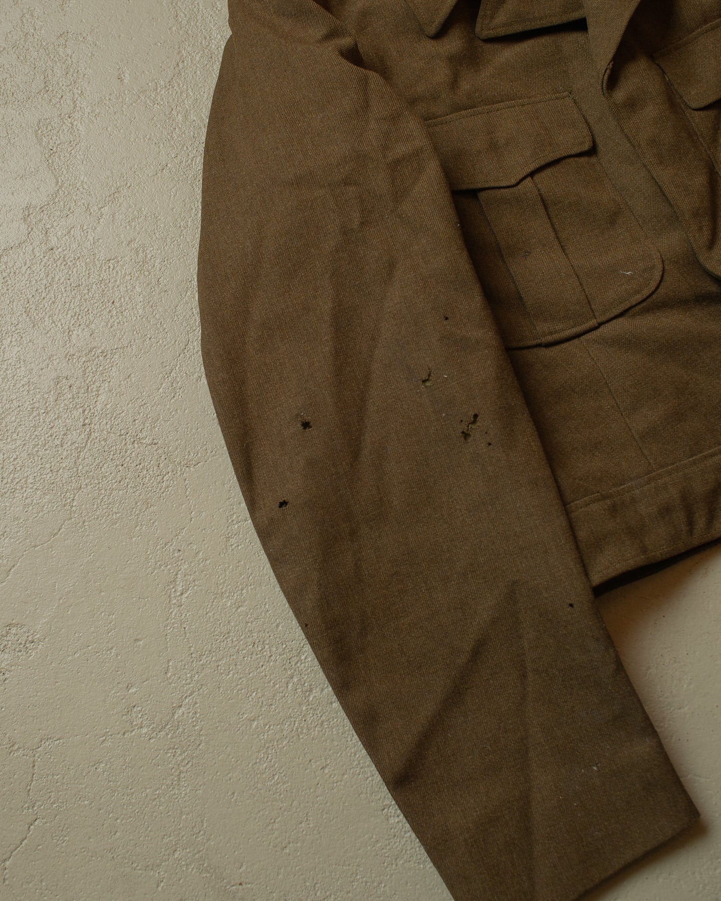 1951 distressed US Army Wool Jacket khaki - S/M