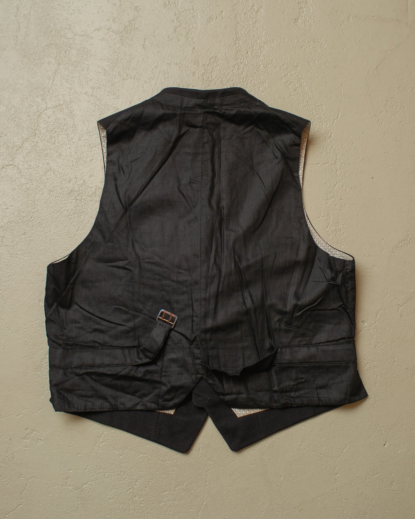 1920s/30s German Three Piece Wool Suit black - S/M