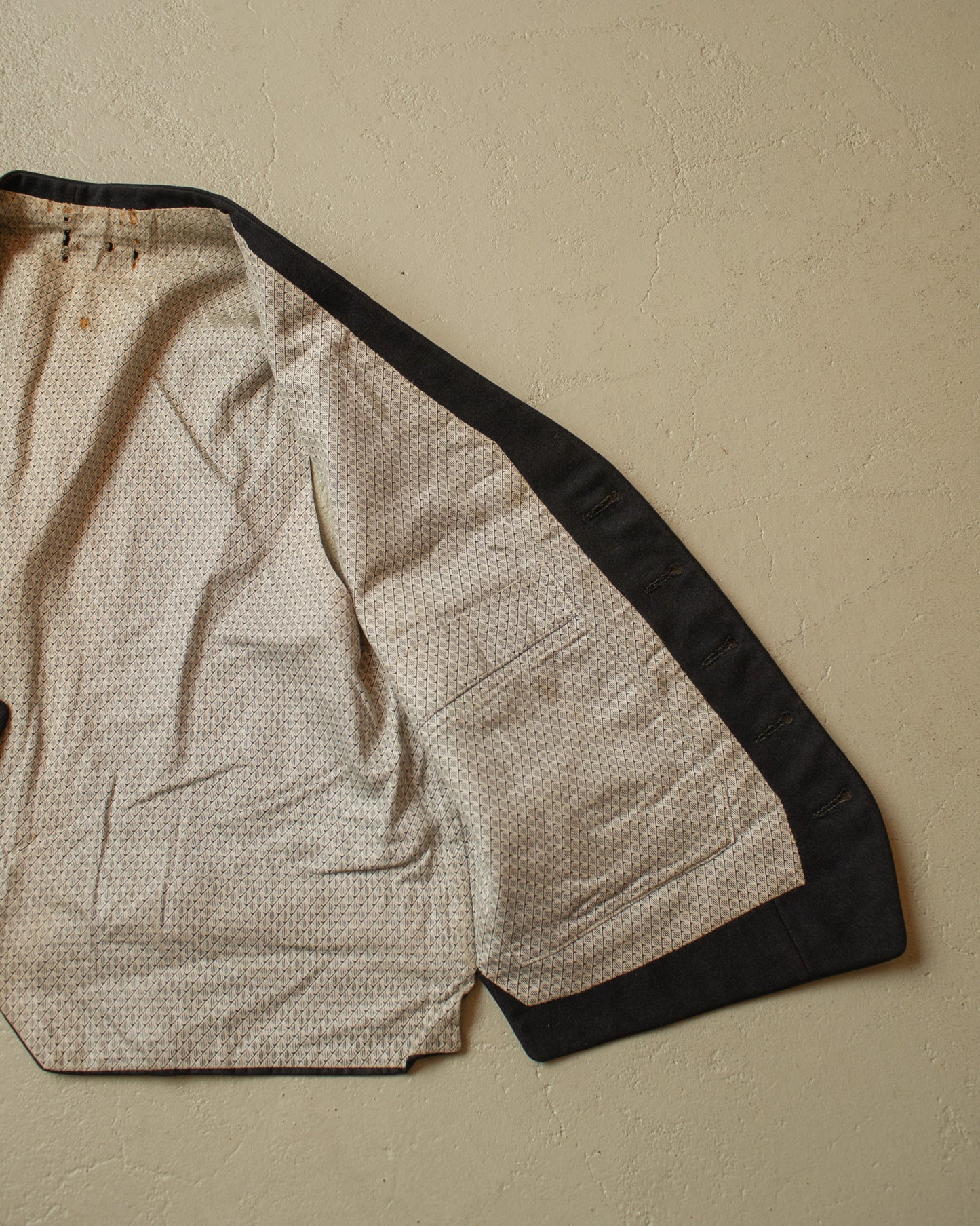 1920s/30s German Three Piece Wool Suit black - S/M