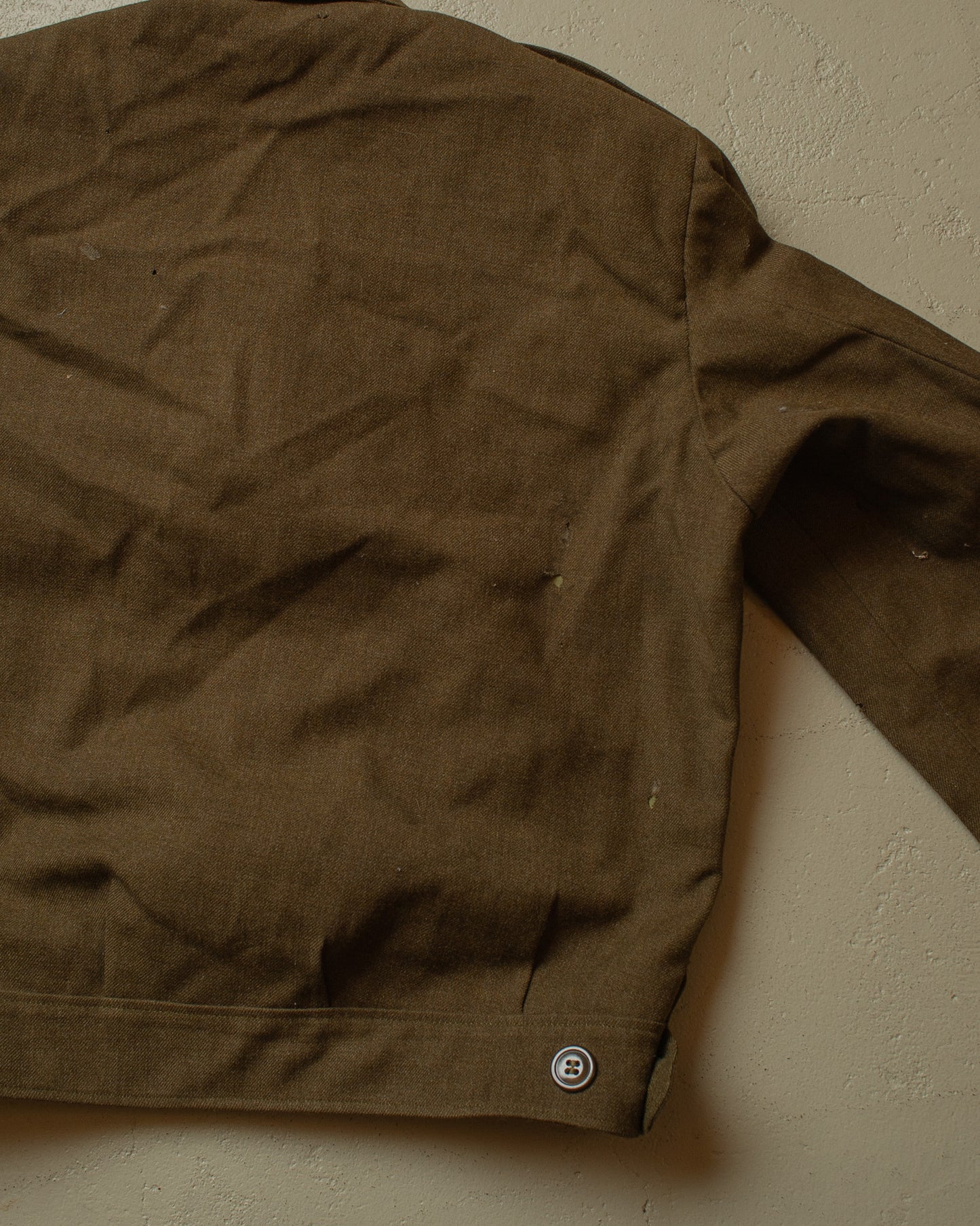 1951 distressed US Army Wool Jacket khaki - S/M