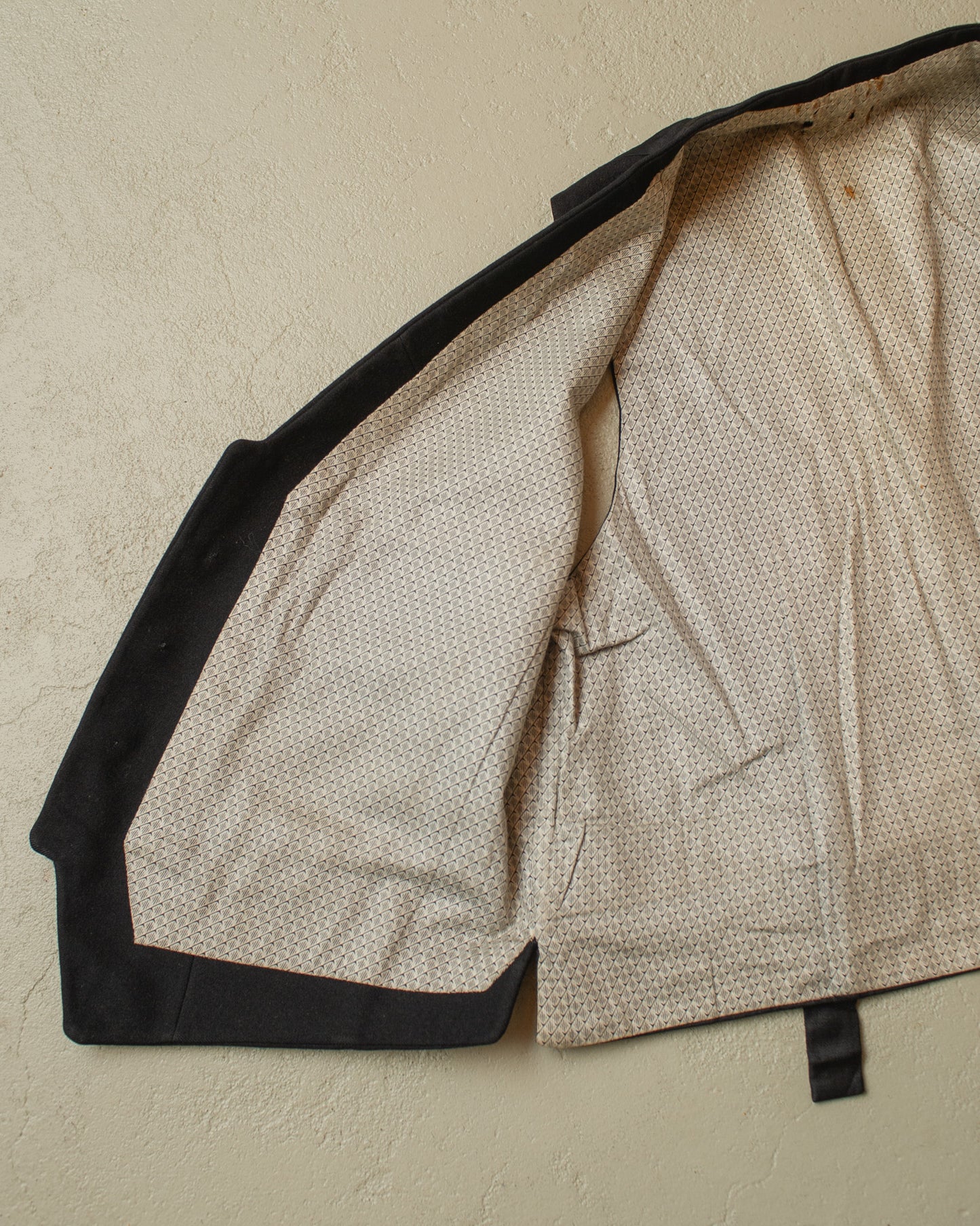 1920s/30s German Three Piece Wool Suit black - S/M