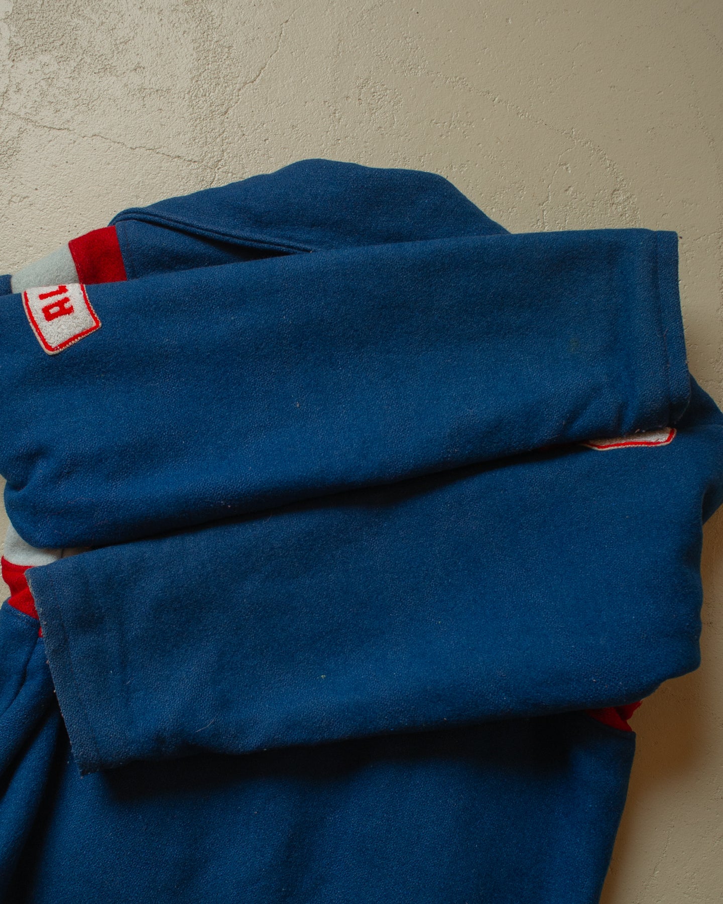 1980s/90s Vics Granby Wool Varsity Jacket blue - M/L