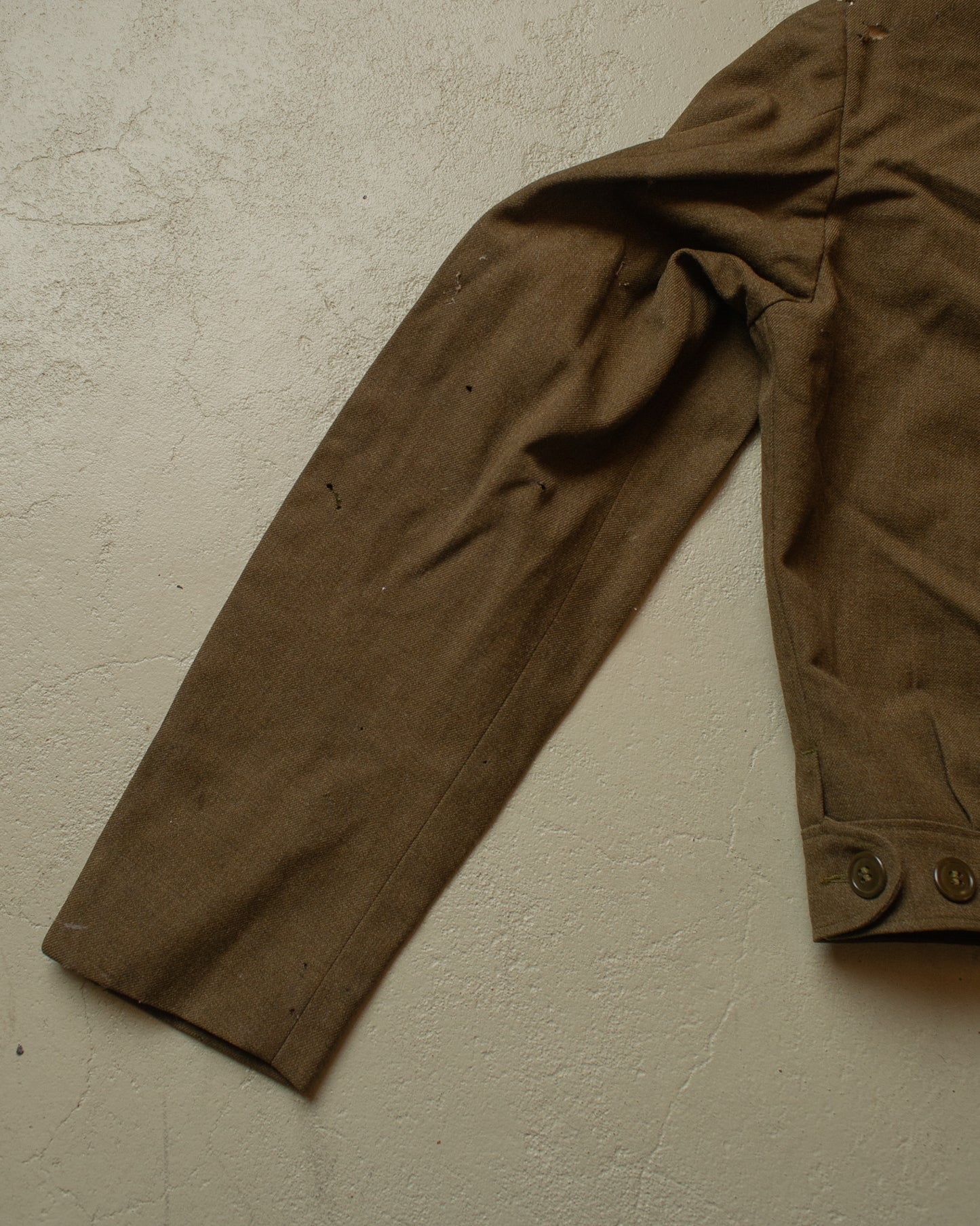 1951 distressed US Army Wool Jacket khaki - S/M