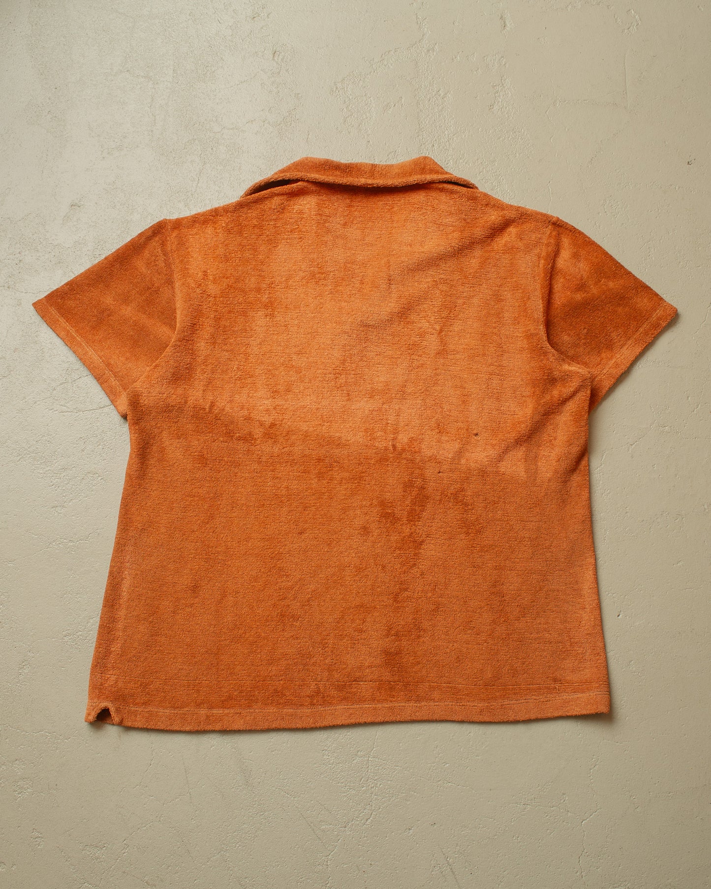 1950s/60s German Frottee Shirt orange - XL