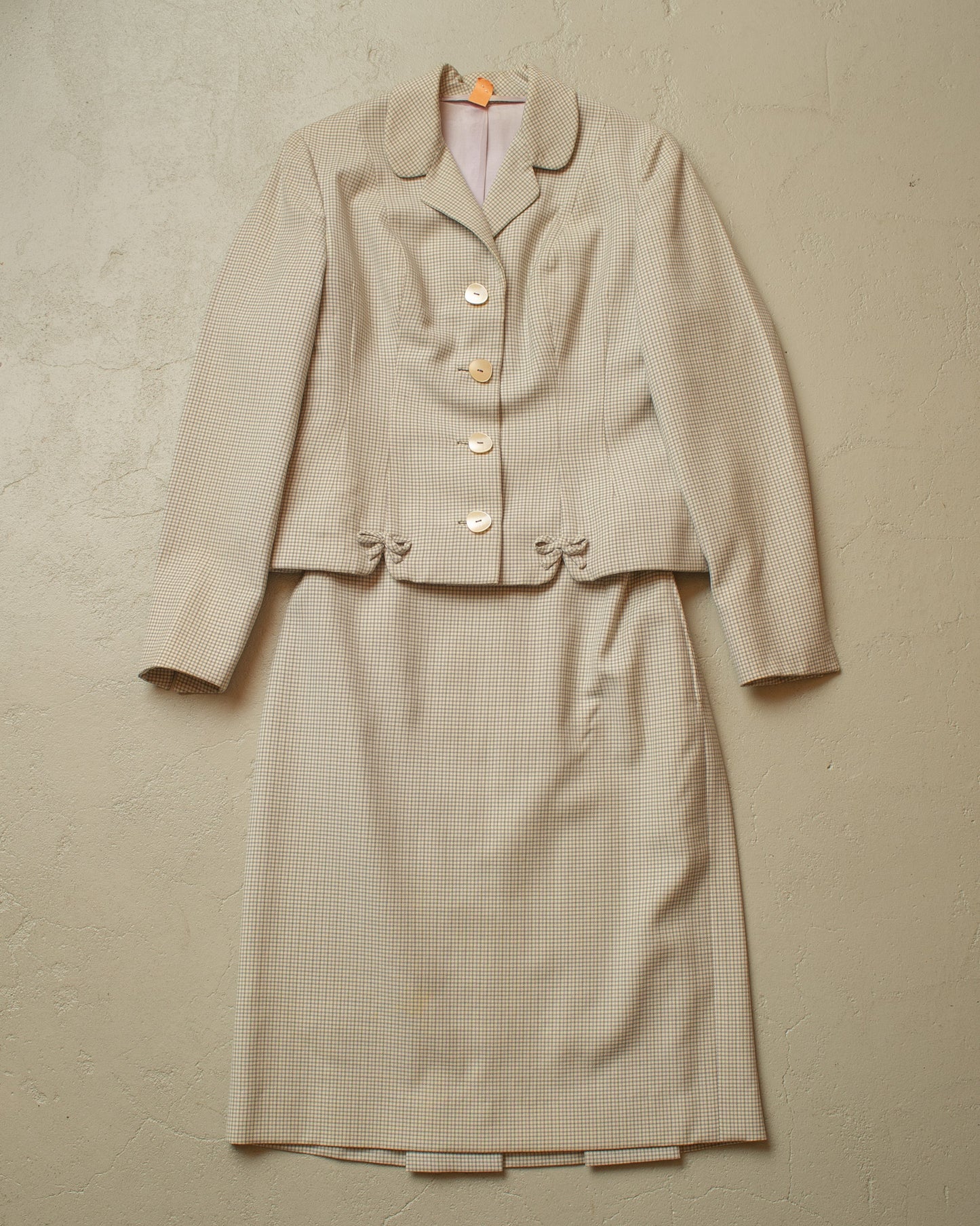 1960s Womens Tailormade Set beige - XS/S