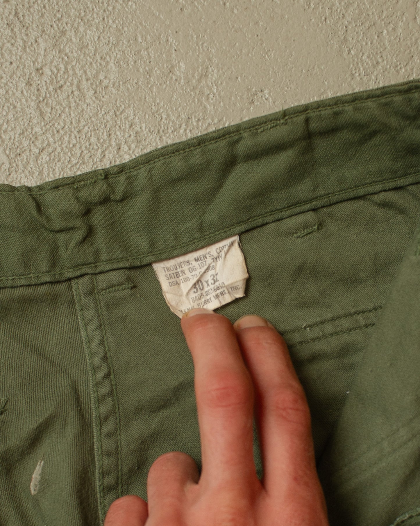 1960s/70s US Army Baker Pants green - W26 L29