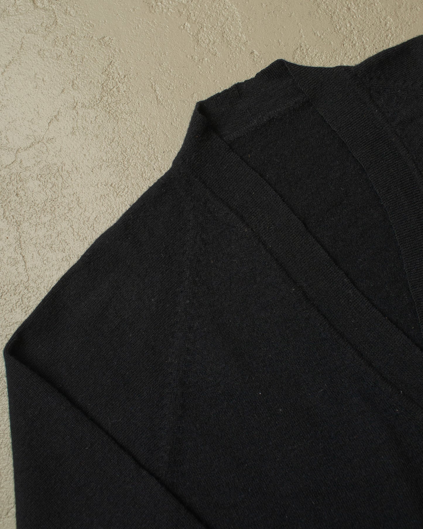 1930s/40s German Womens Wool Knit Cardigan black - S/M