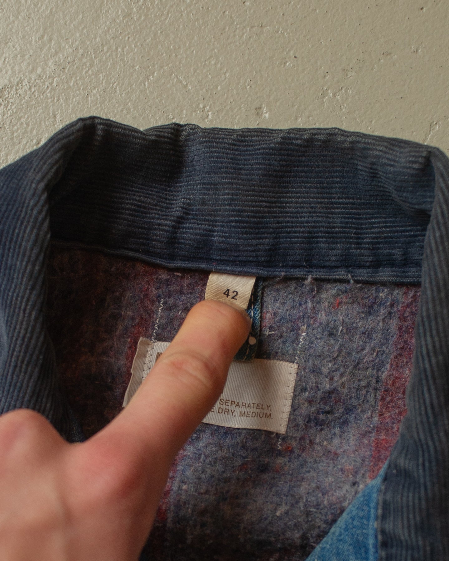 1970s Montgomery Ward lined Chore Coat blue - M/L