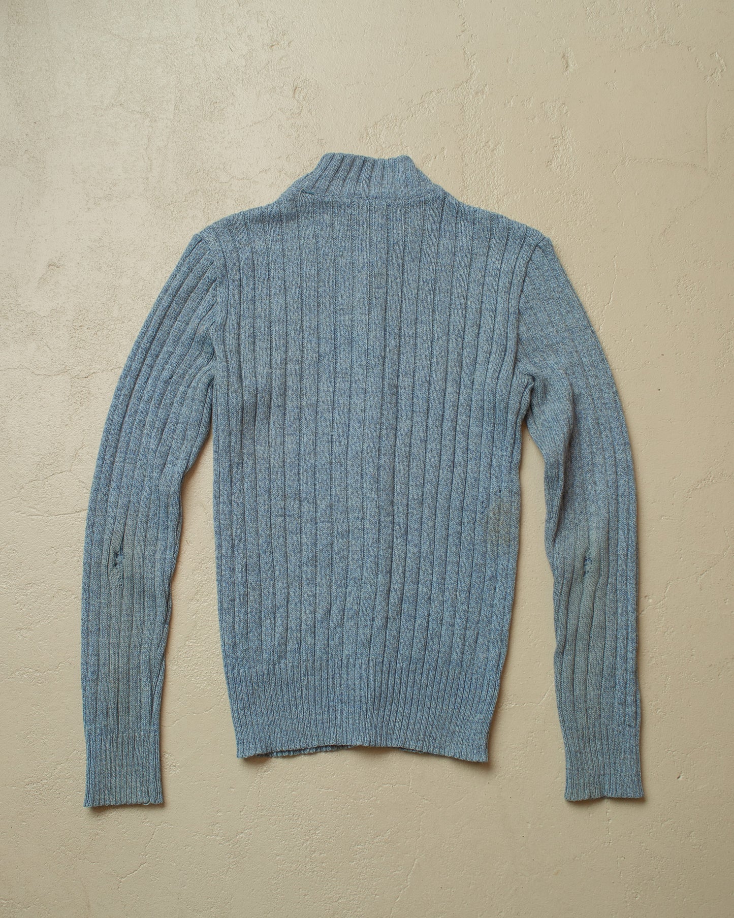 1960s German Zip Knit Jacket blue - S
