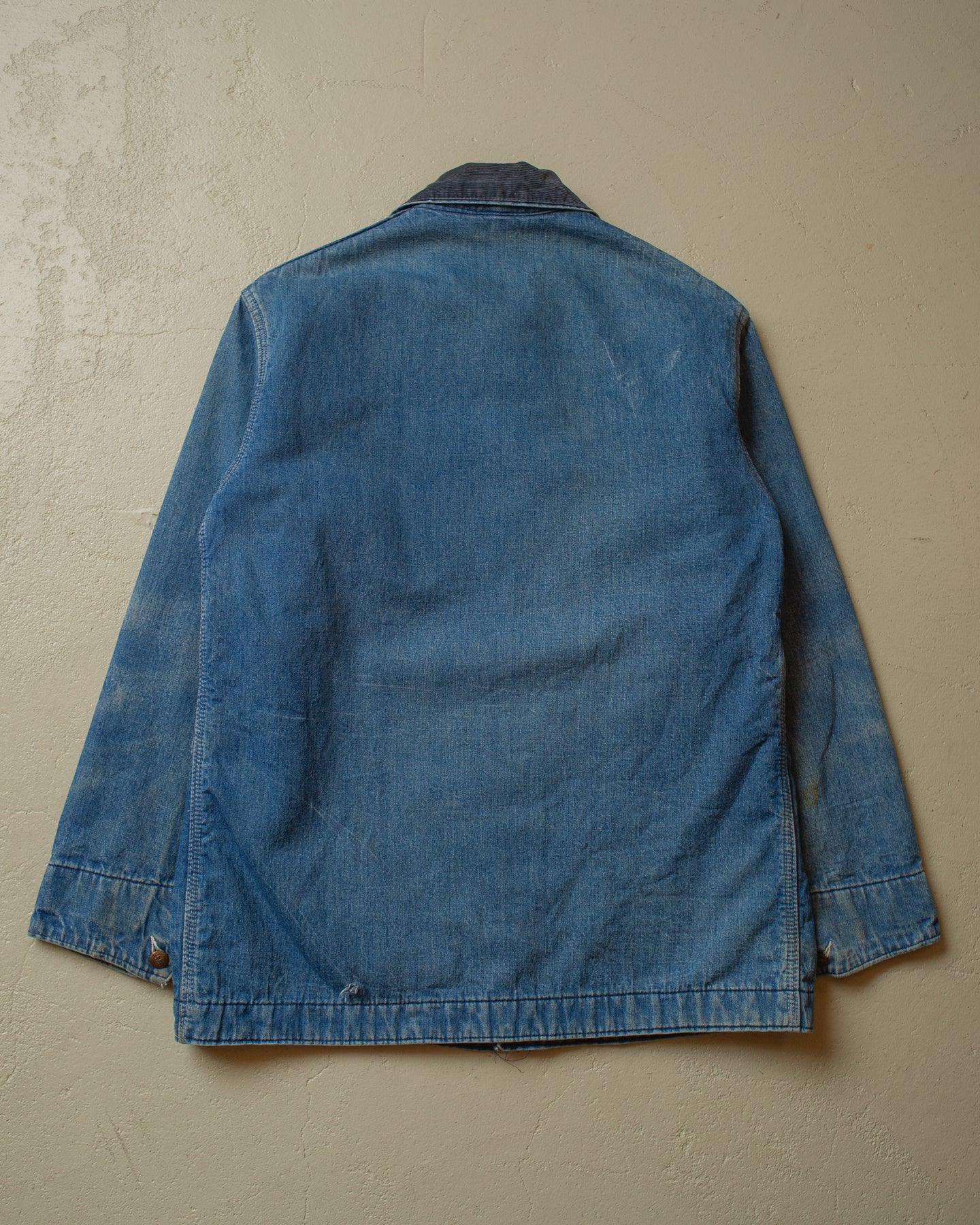 1970s Montgomery Ward lined Chore Coat blue - M/L