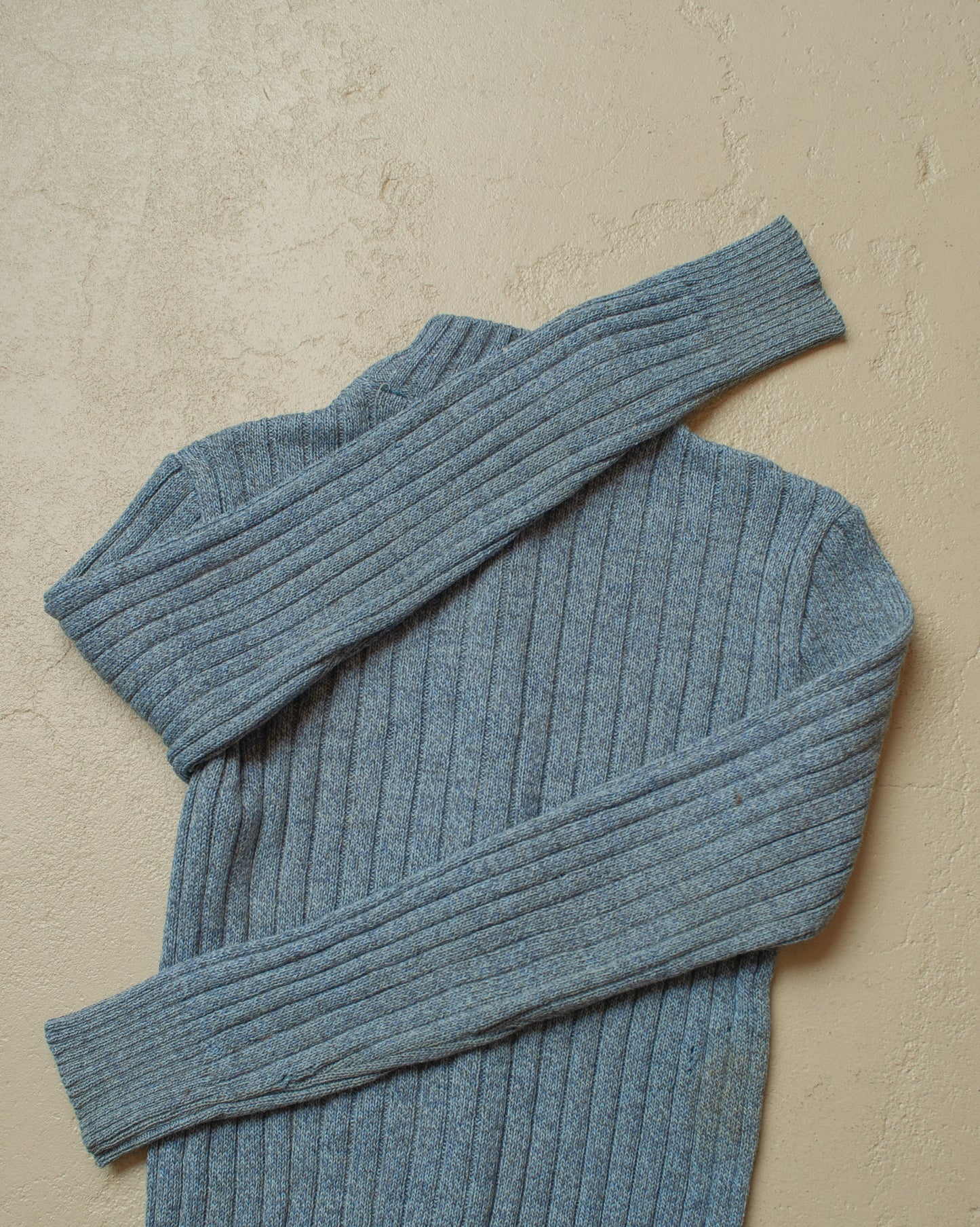 1960s German Zip Knit Jacket blue - S