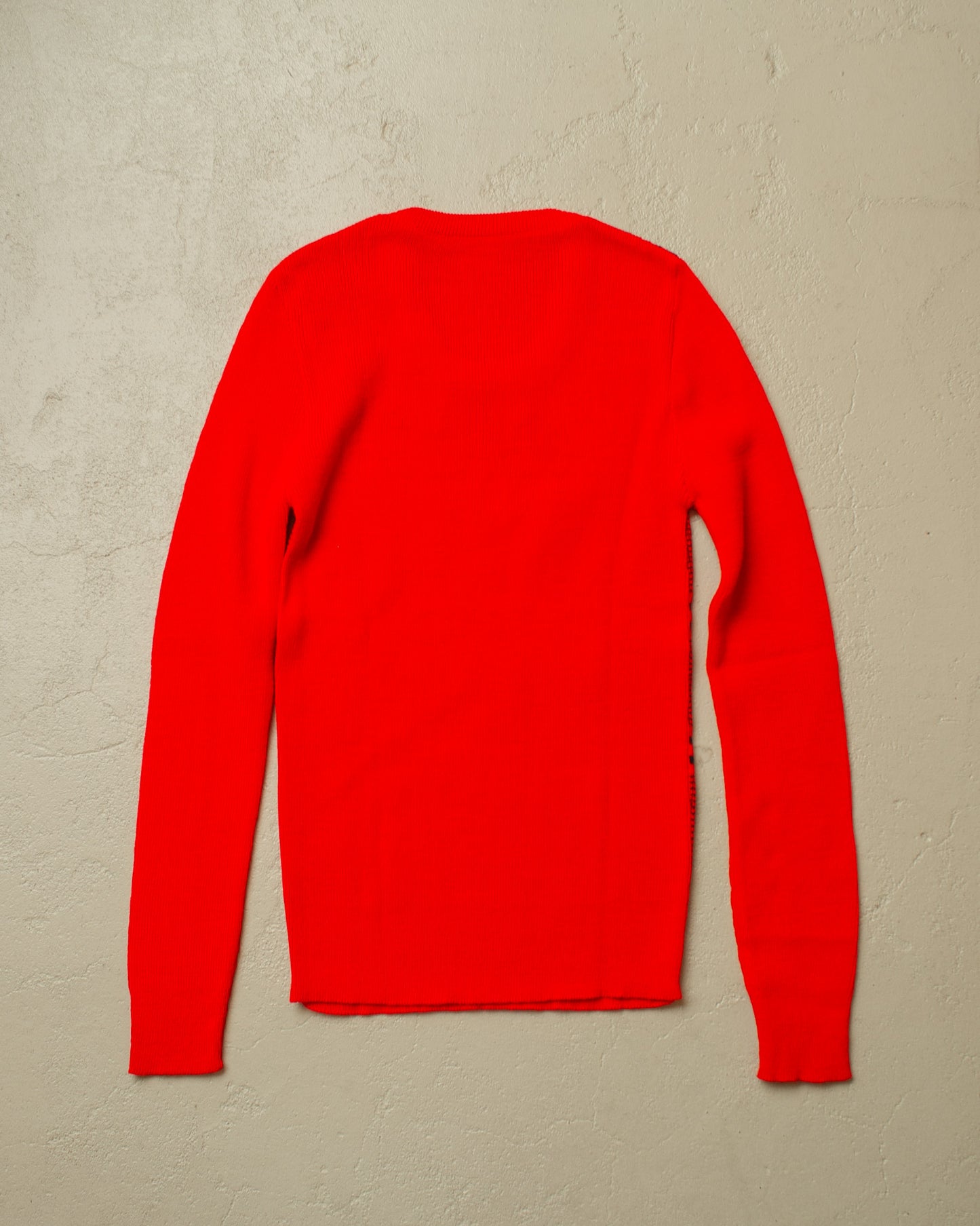 1960s Deadstock Knit Longsleeve red - XS