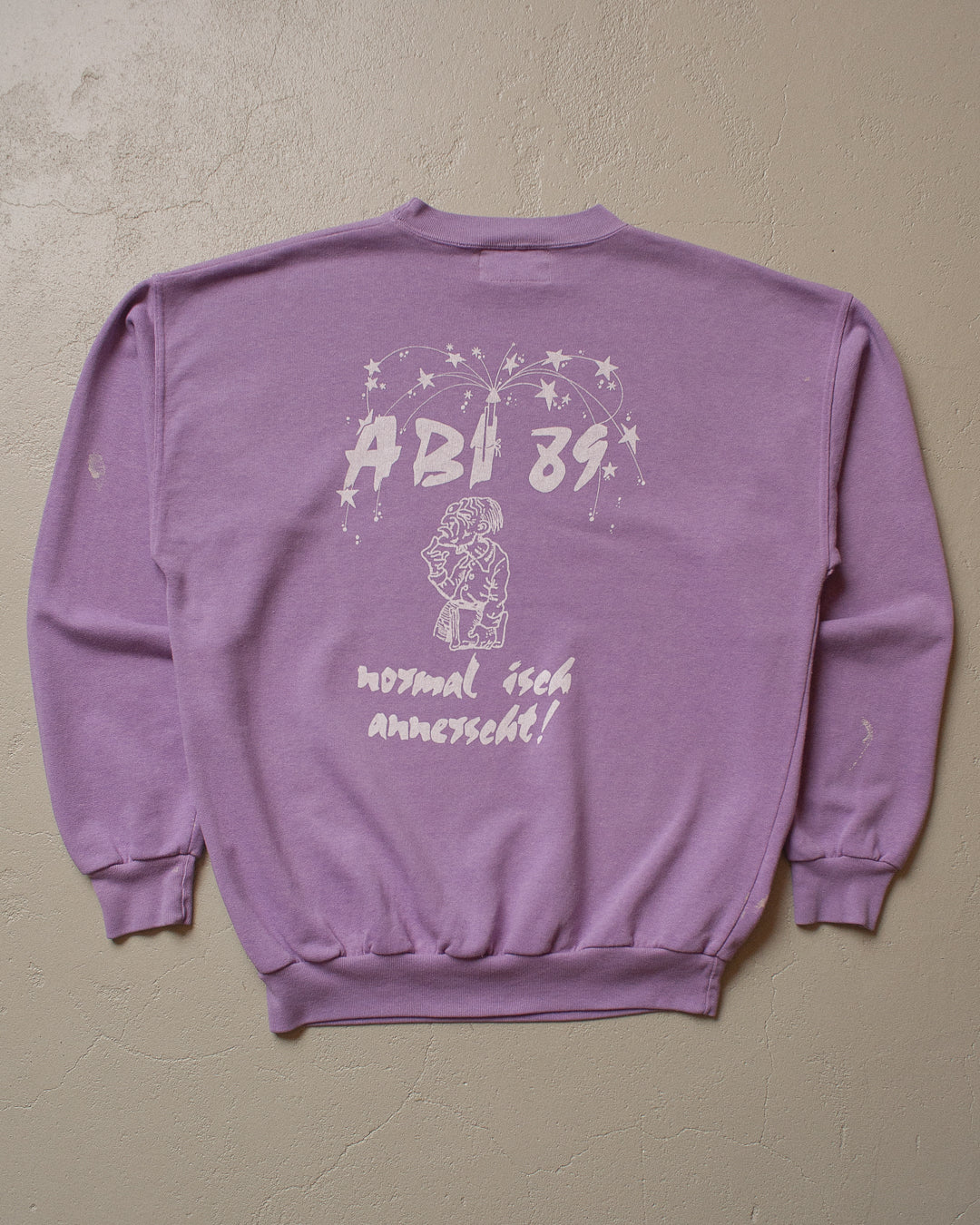 1989 ABI "normal isch annerscht!" Sweatshirt faded purple - XL