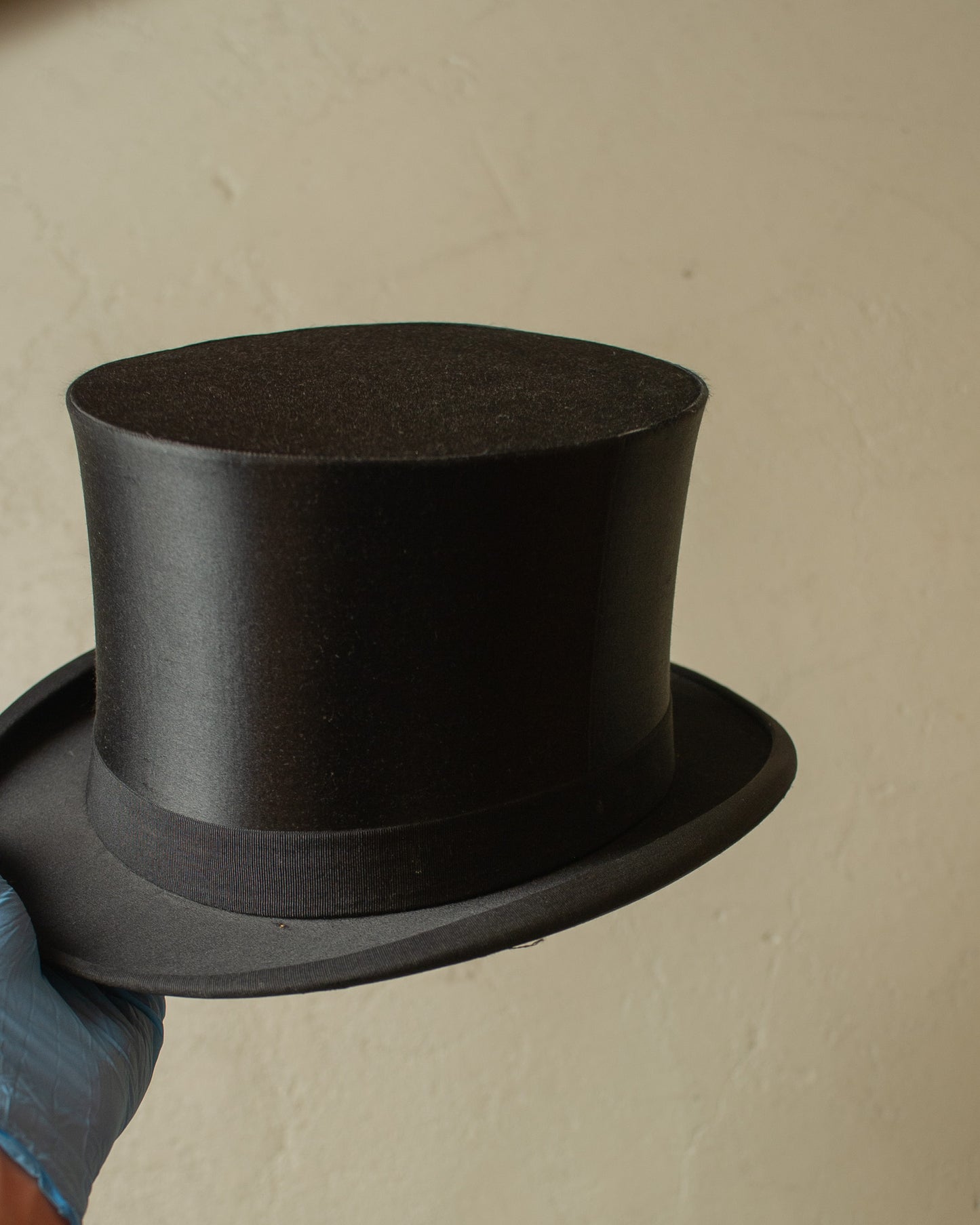 1930s/40s German "Klapphut" Chapeau Claque black - 56,5