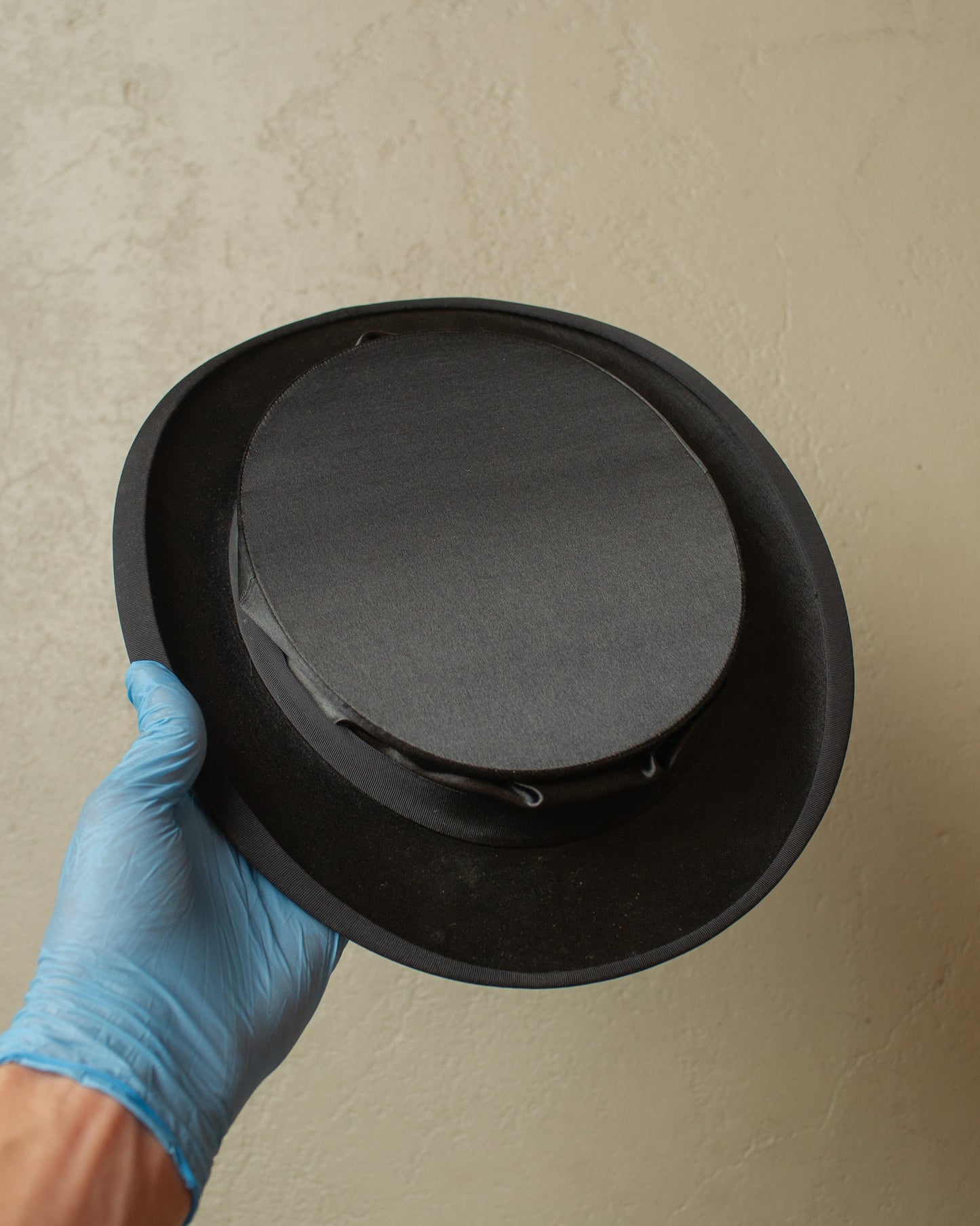 1930s/40s German Hut-Göbelhoff Chapeau Claque black - 57