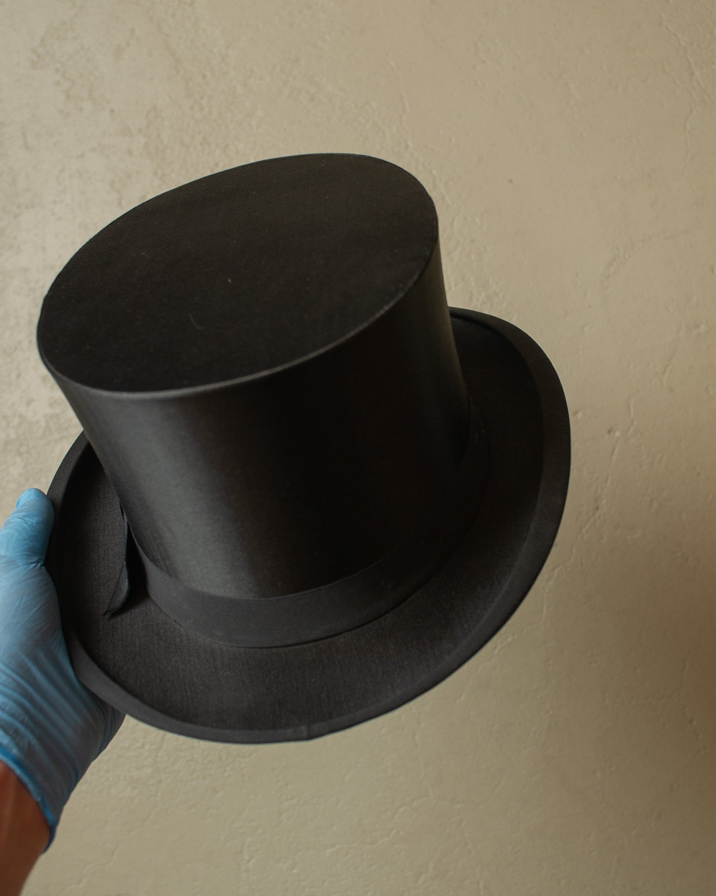 1930s/40s German Hut-Göbelhoff Chapeau Claque black - 57