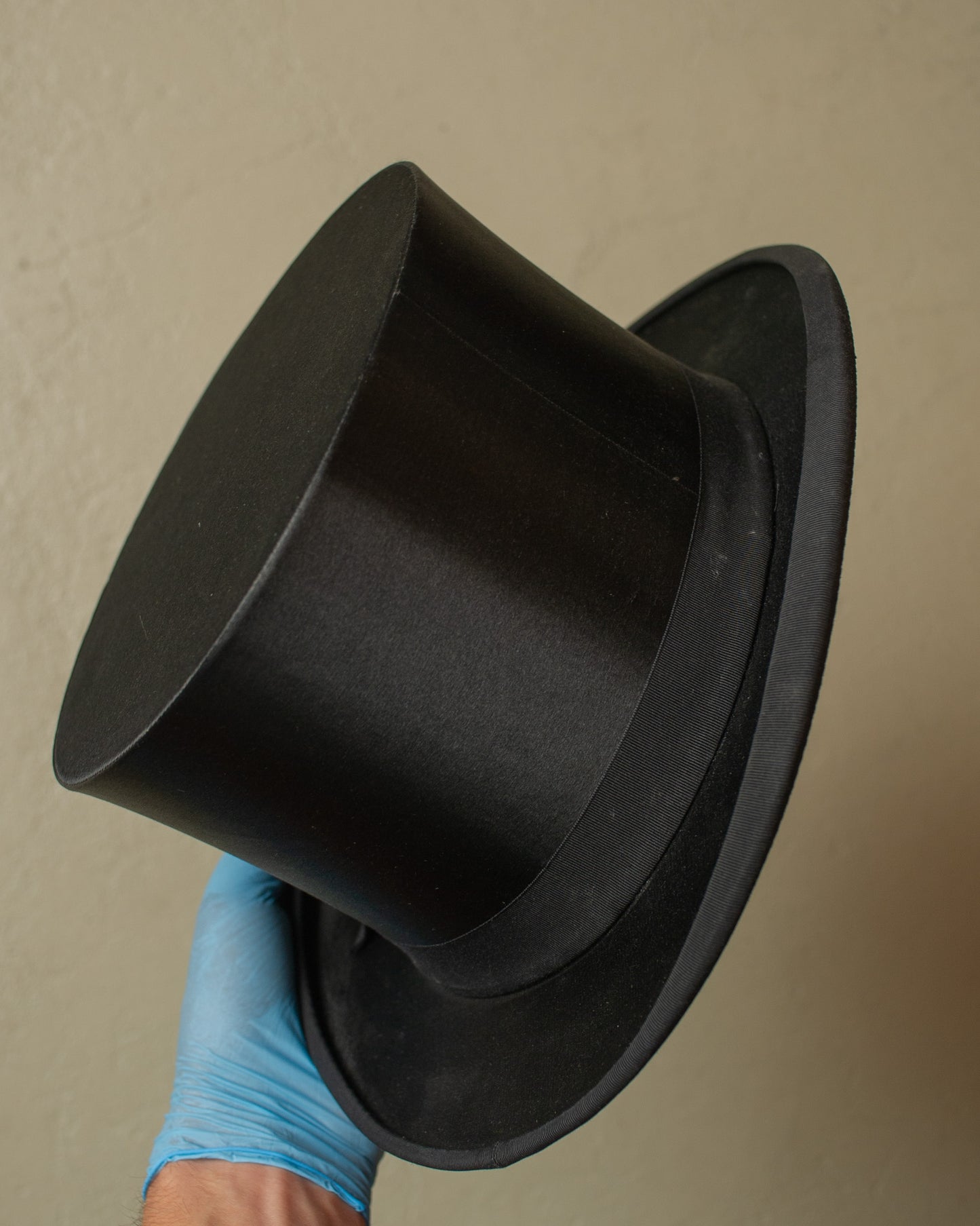 1930s/40s German Hut-Göbelhoff Chapeau Claque black - 57