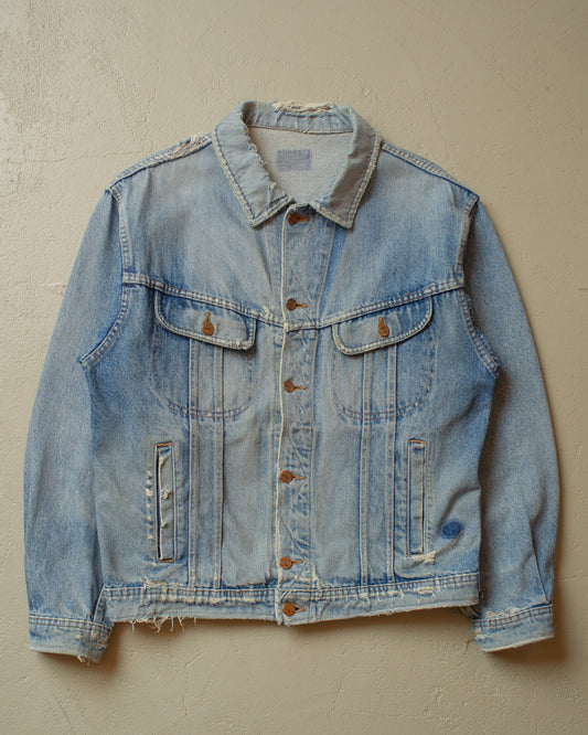 1990s distressed Valentino Denim Jacket blue - XL