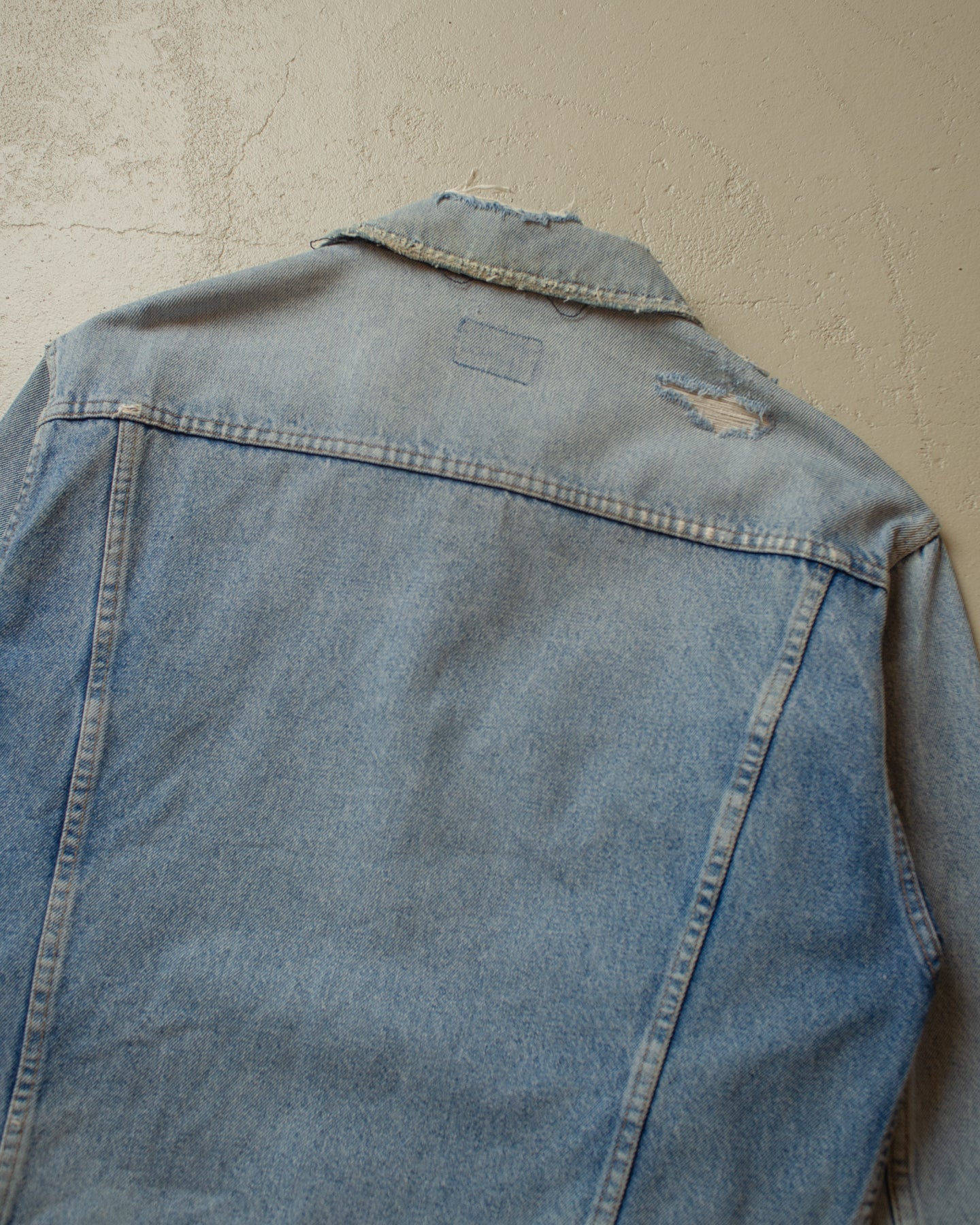 1990s distressed Valentino Denim Jacket blue - XL