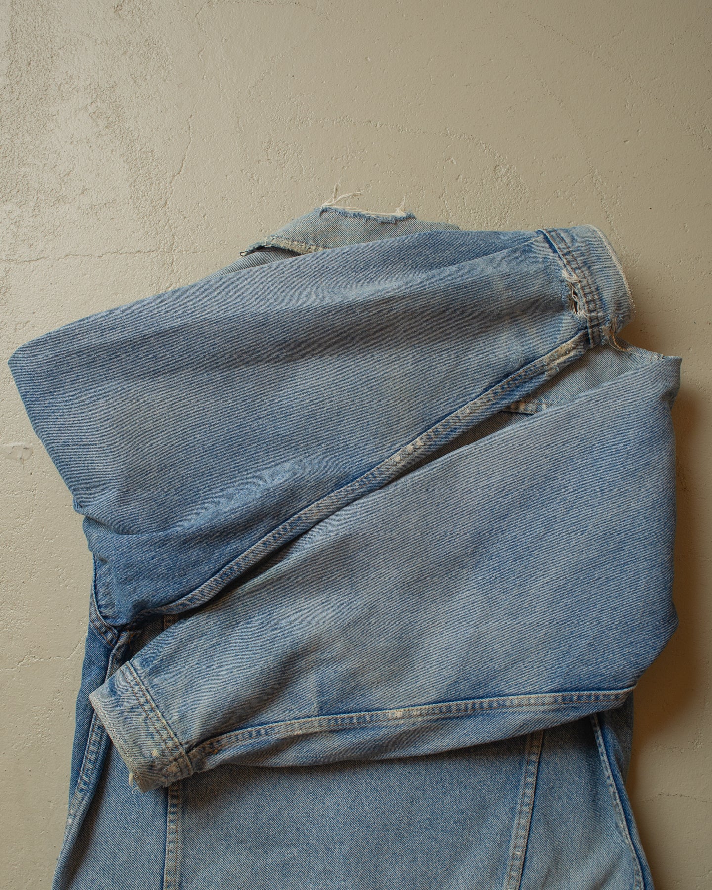 1990s distressed Valentino Denim Jacket blue - XL