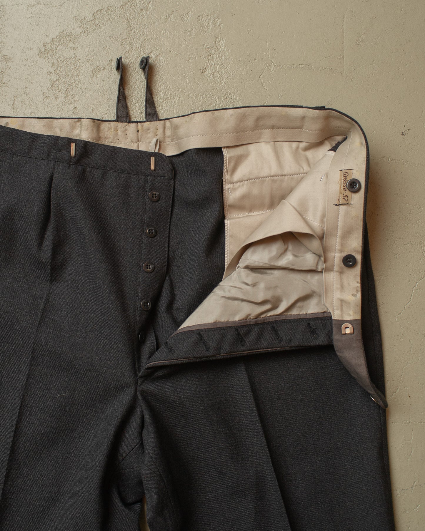 1960s C&A "Formtreu" Two Piece Wool Suit grey - XL/XXL