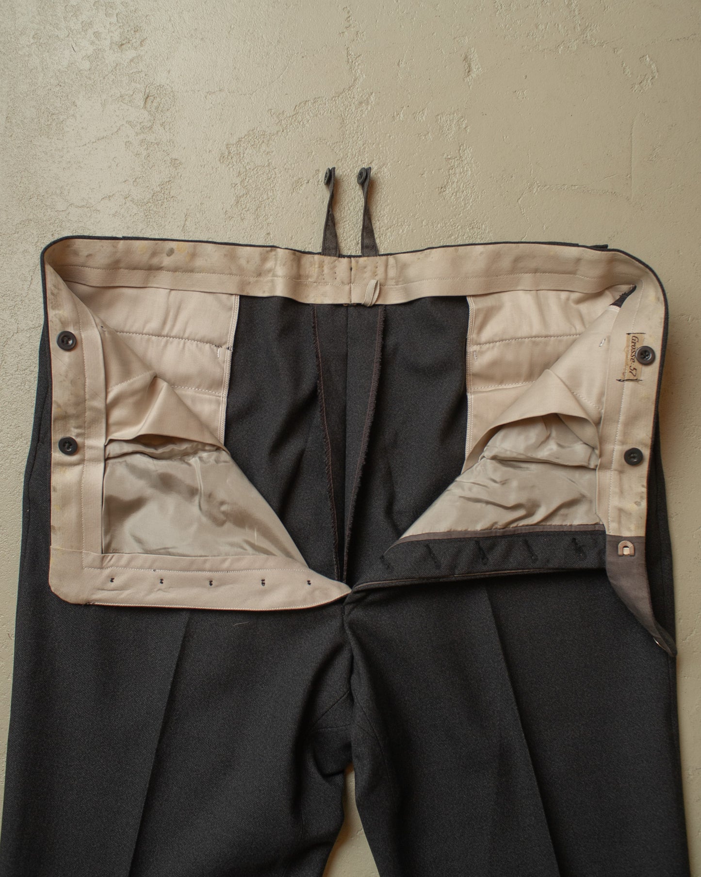 1960s C&A "Formtreu" Two Piece Wool Suit grey - XL/XXL