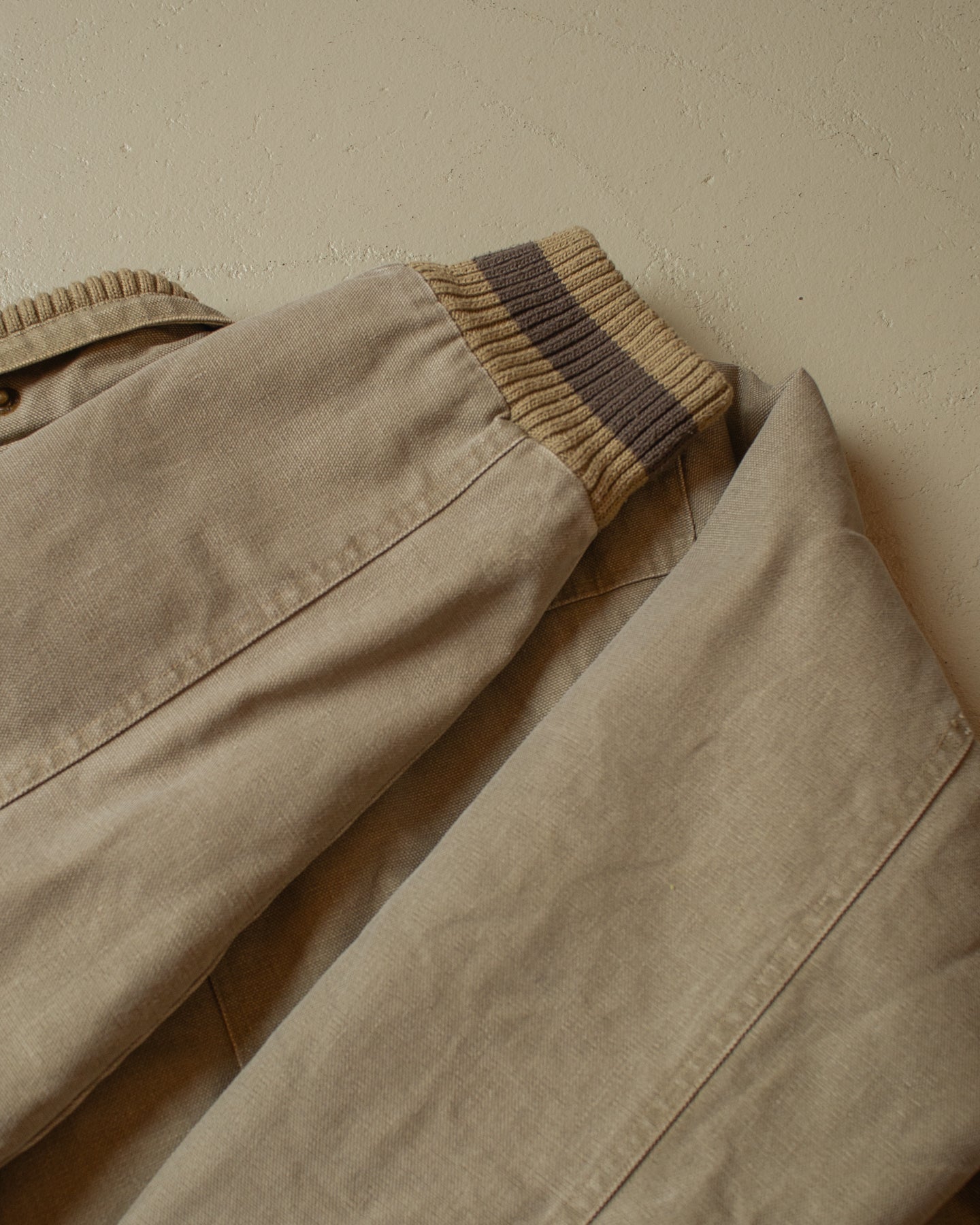 2000s Inscene Canvas Bomber Jacket beige - XL