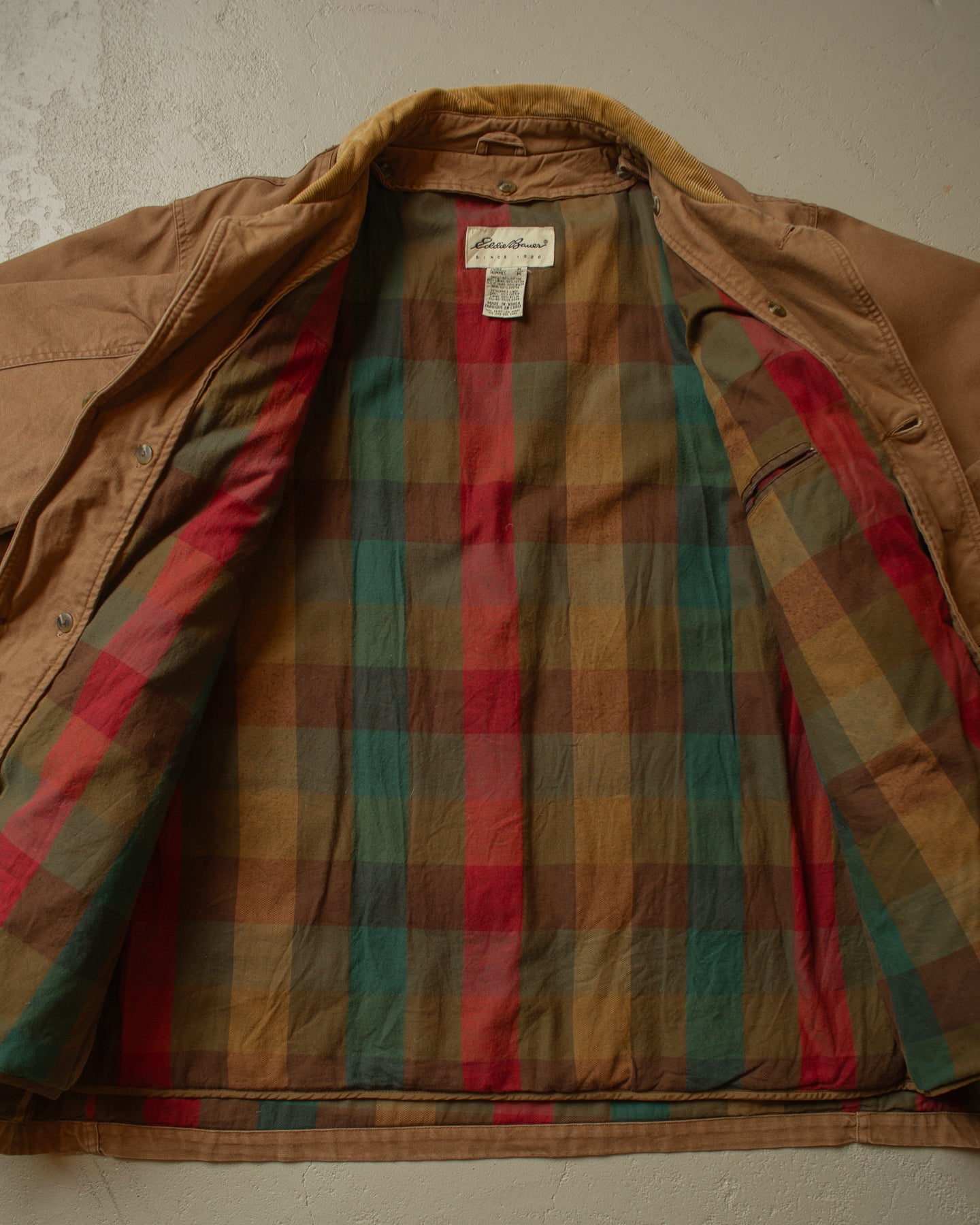 1990s Eddie Bauer lined Coat brown - M/L
