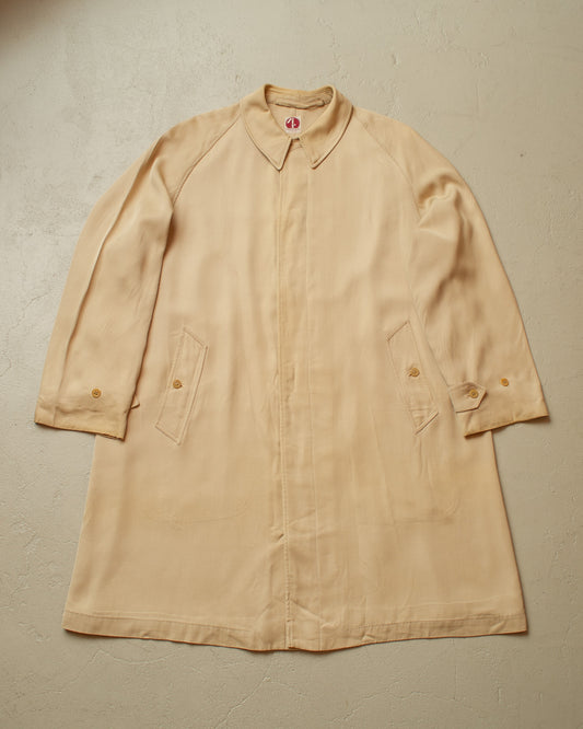 1940s/50s Italian Gabardine Car Coat beige - L