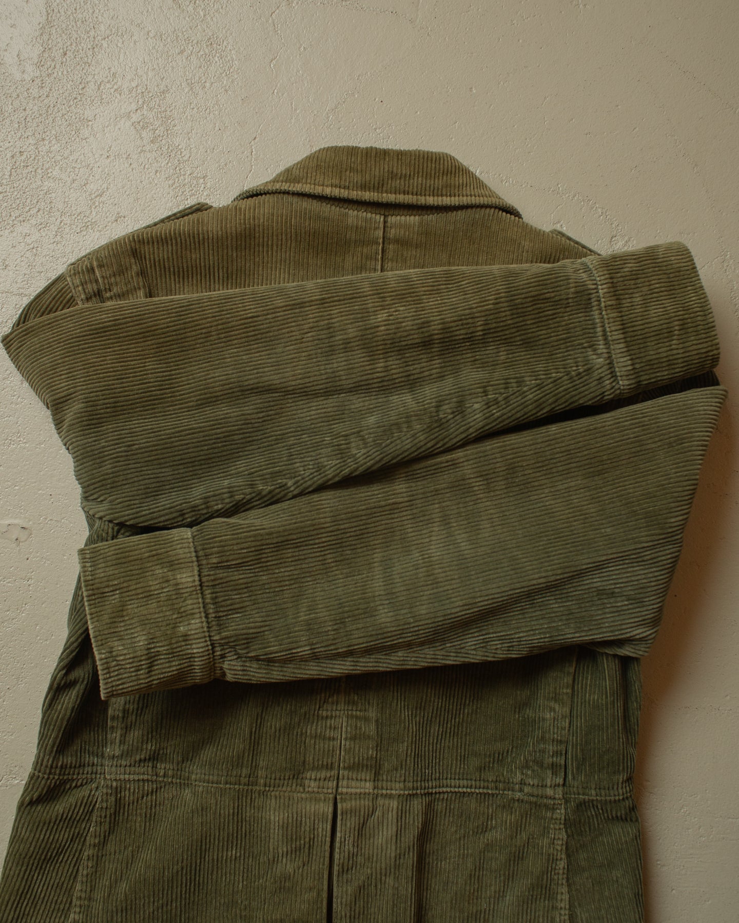 1990s Camel by fourman Corduroy Safari Jacket khaki - S/M