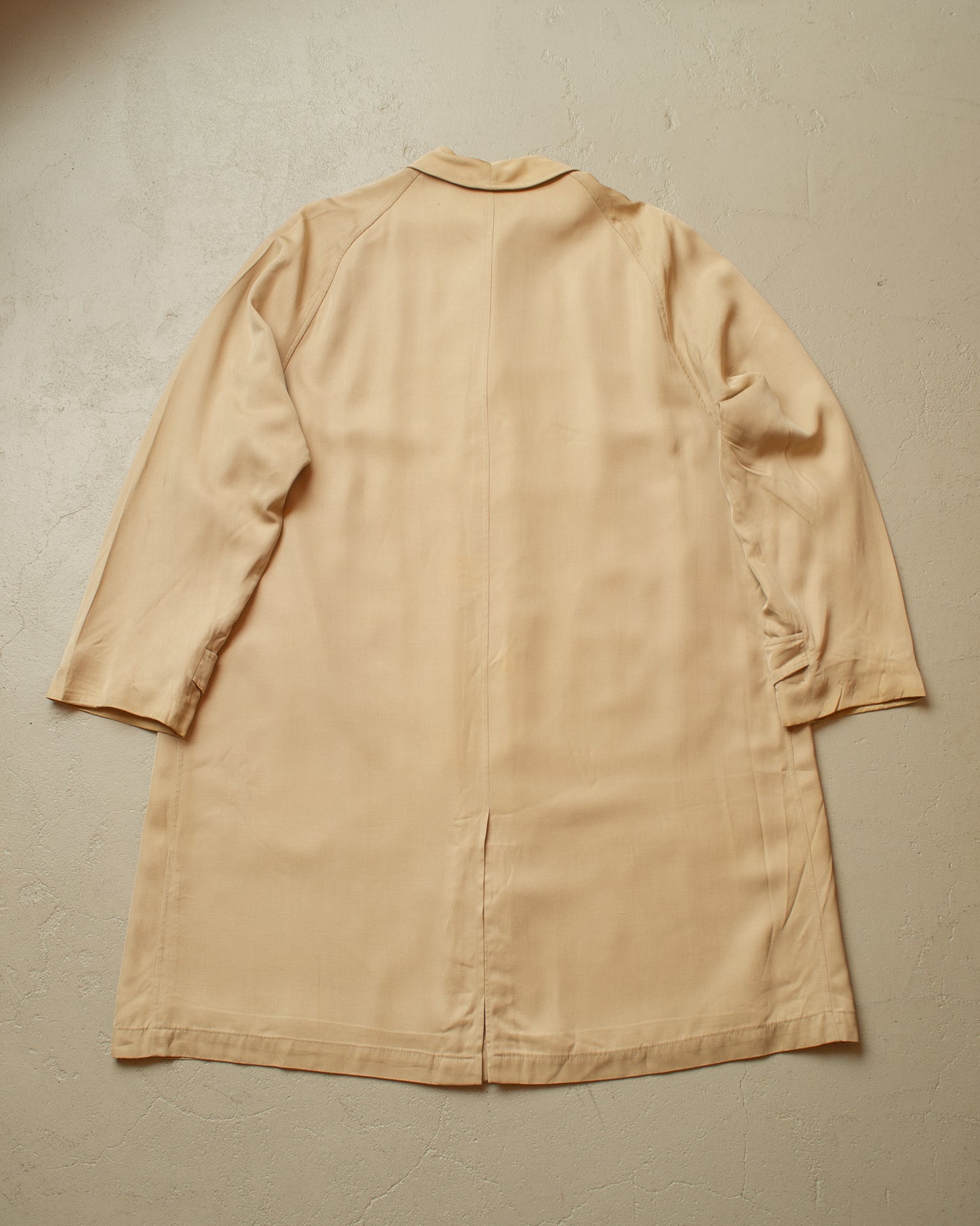 1940s/50s Italian Gabardine Car Coat beige - L